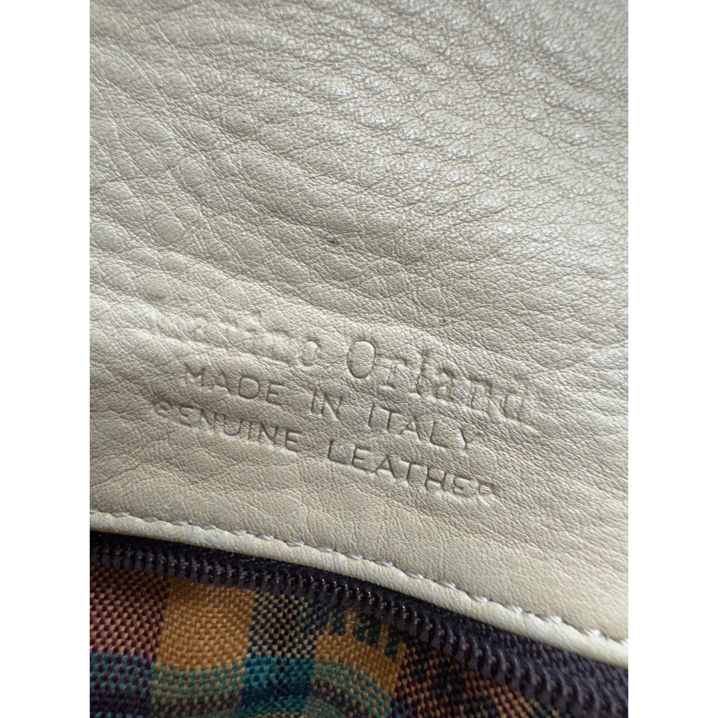 Vintage Etienne Aigner Tan & Brown Leather Shoulder Bag 95B