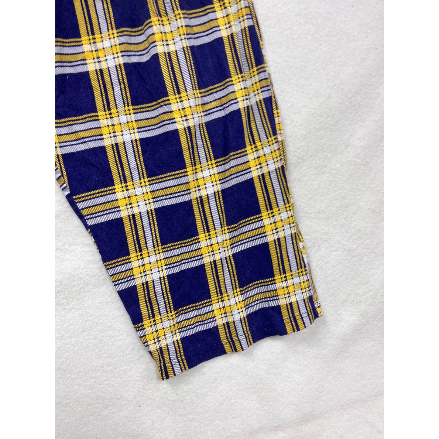 Minnesota Vikings Womens XL Plaid Pajama Pants With Elastic Waist #6600