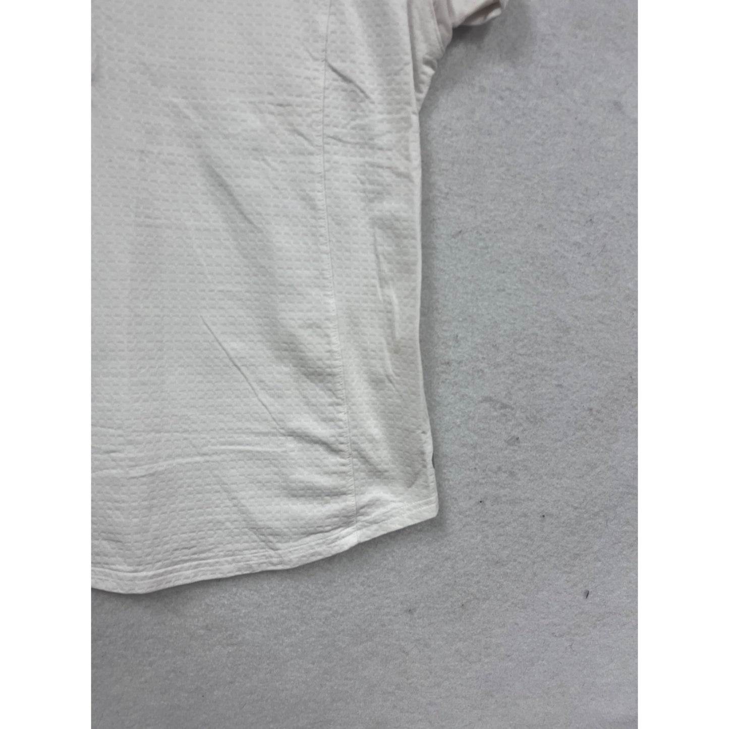 Bette & Court White Short Sleeve Golf Polo Shirt L #641A