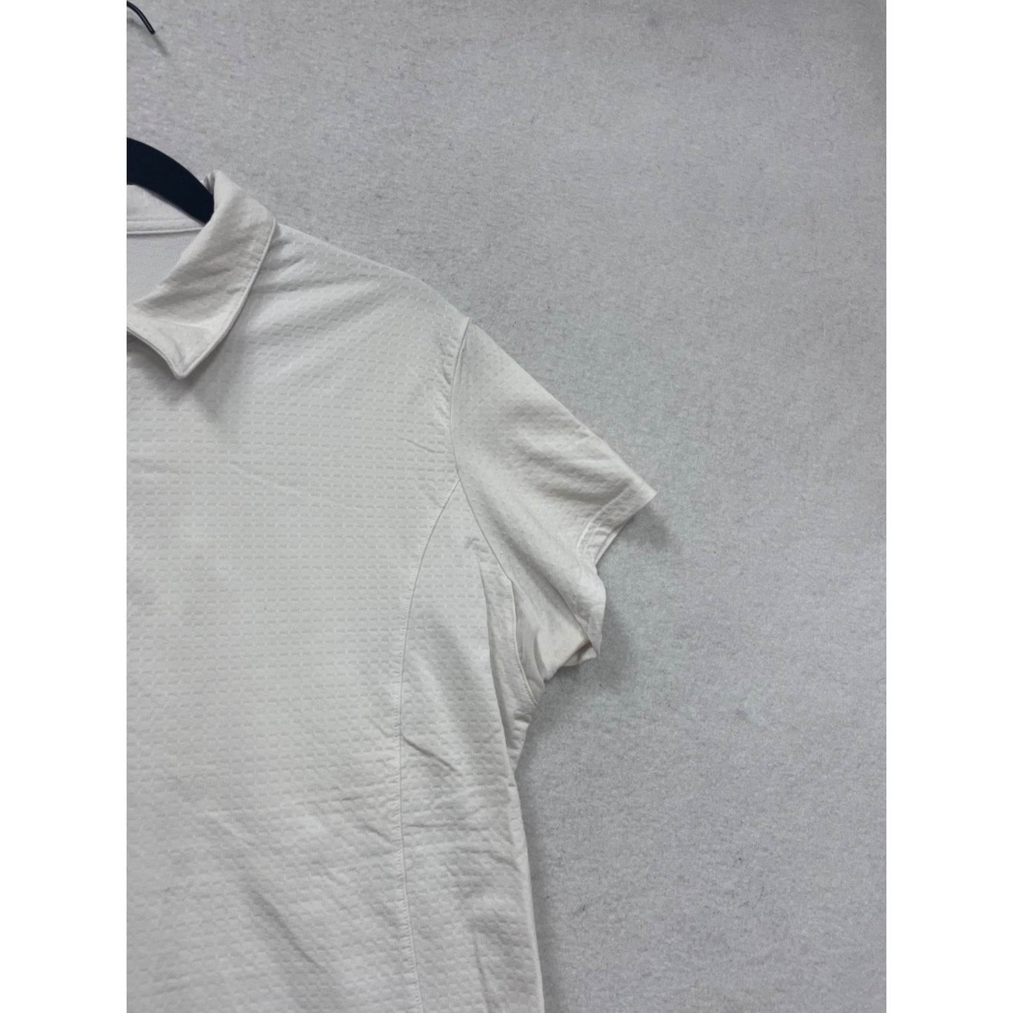 Bette & Court White Short Sleeve Golf Polo Shirt L #641A
