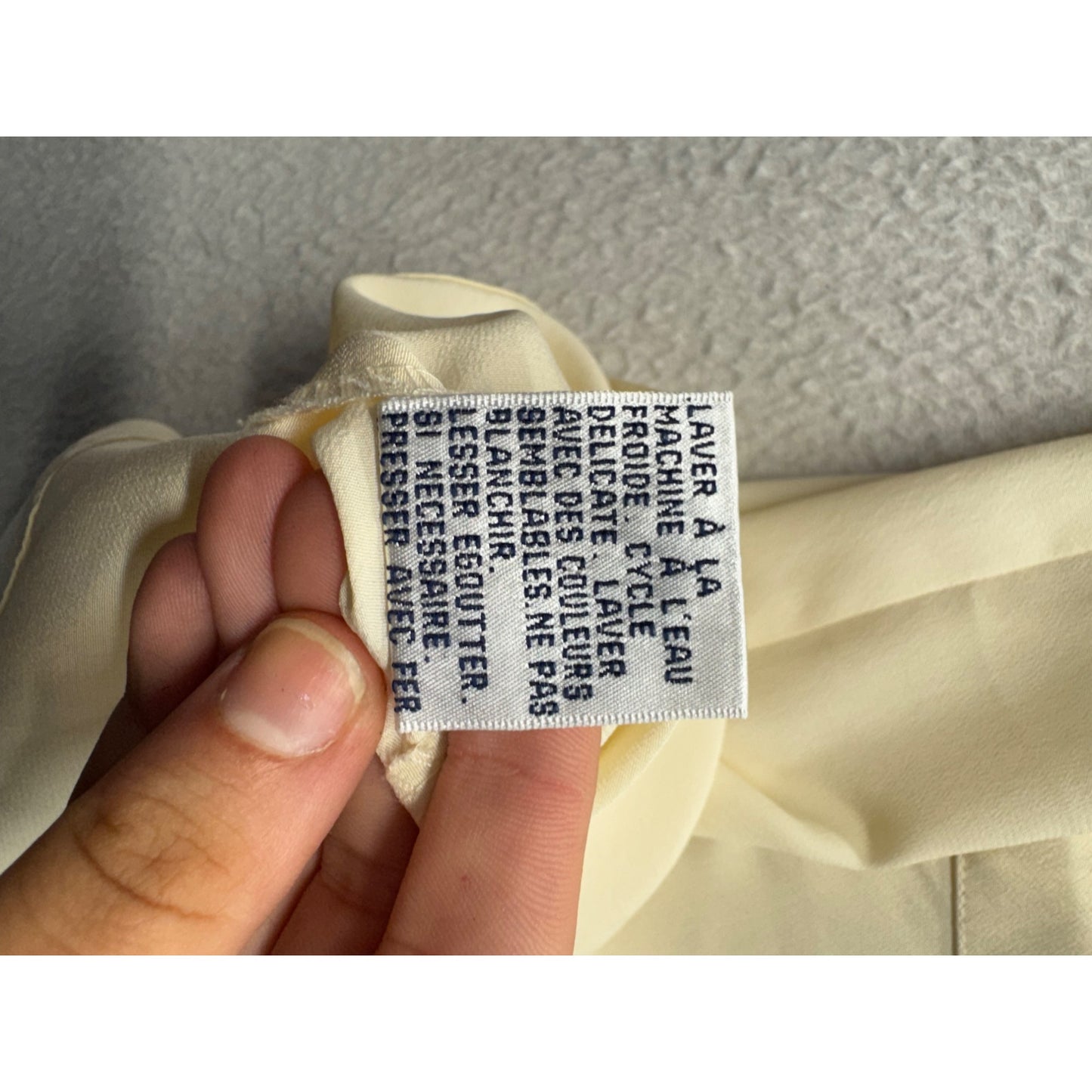 Rena Rowan For Saville Button-Up Cream Short Sleeve Blouse Size 12 #9777