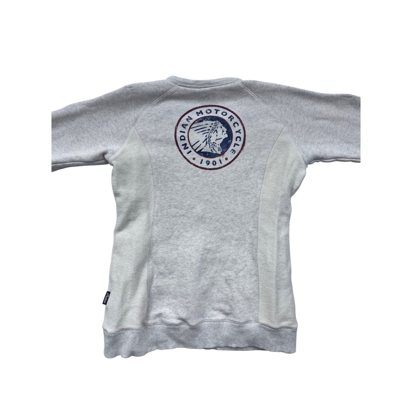 Indian Women’s Light Gray V-Neck Sweatshirt L #8725