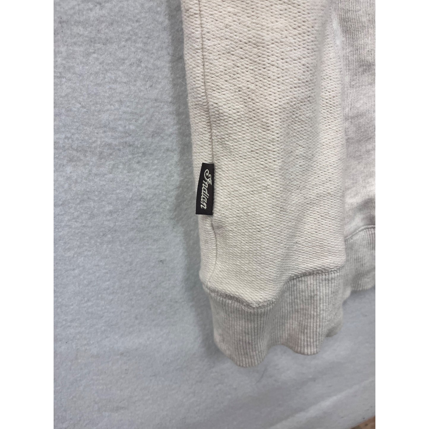 Indian Women’s Light Gray V-Neck Sweatshirt L #8725