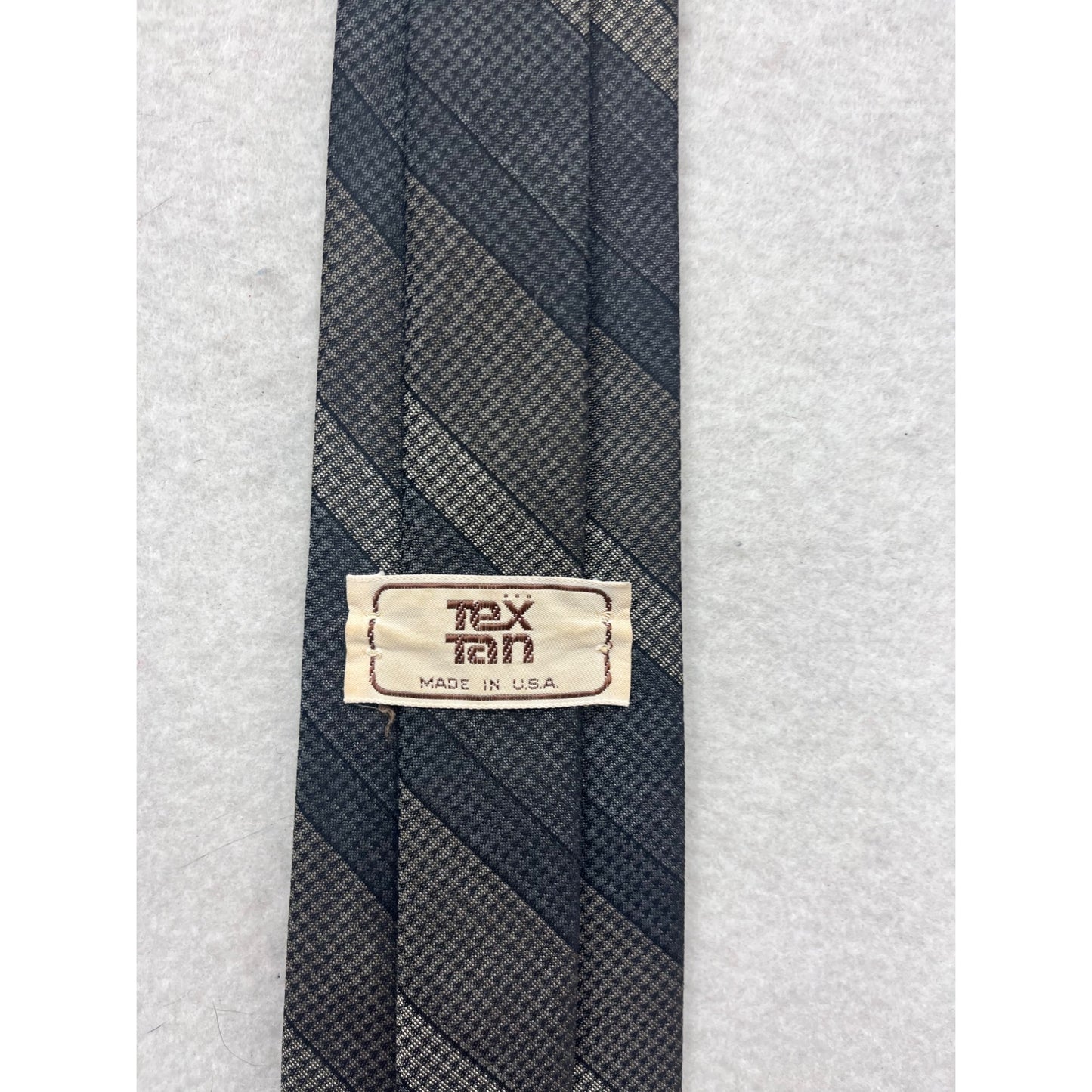 Tex Tan Mens Striped Necktie Made In USA #547A