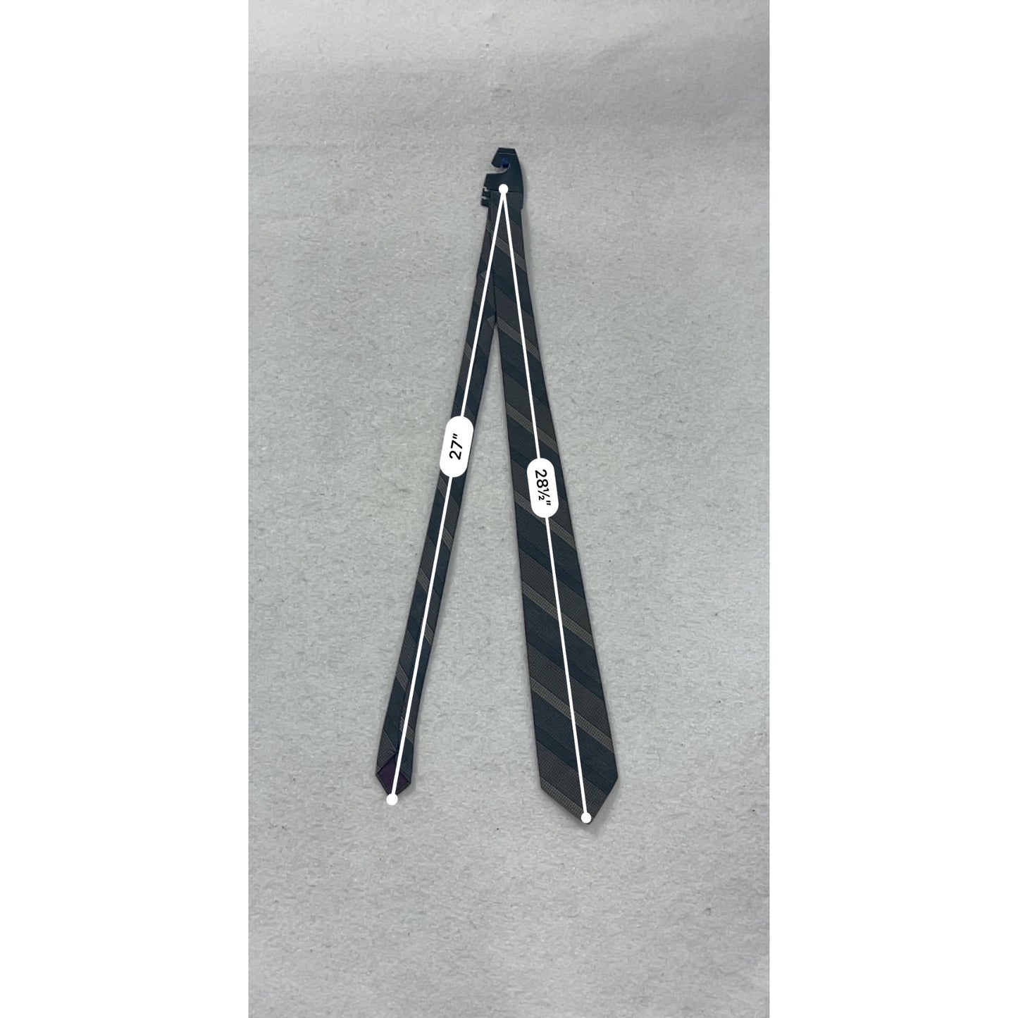 Tex Tan Mens Striped Necktie Made In USA #547A