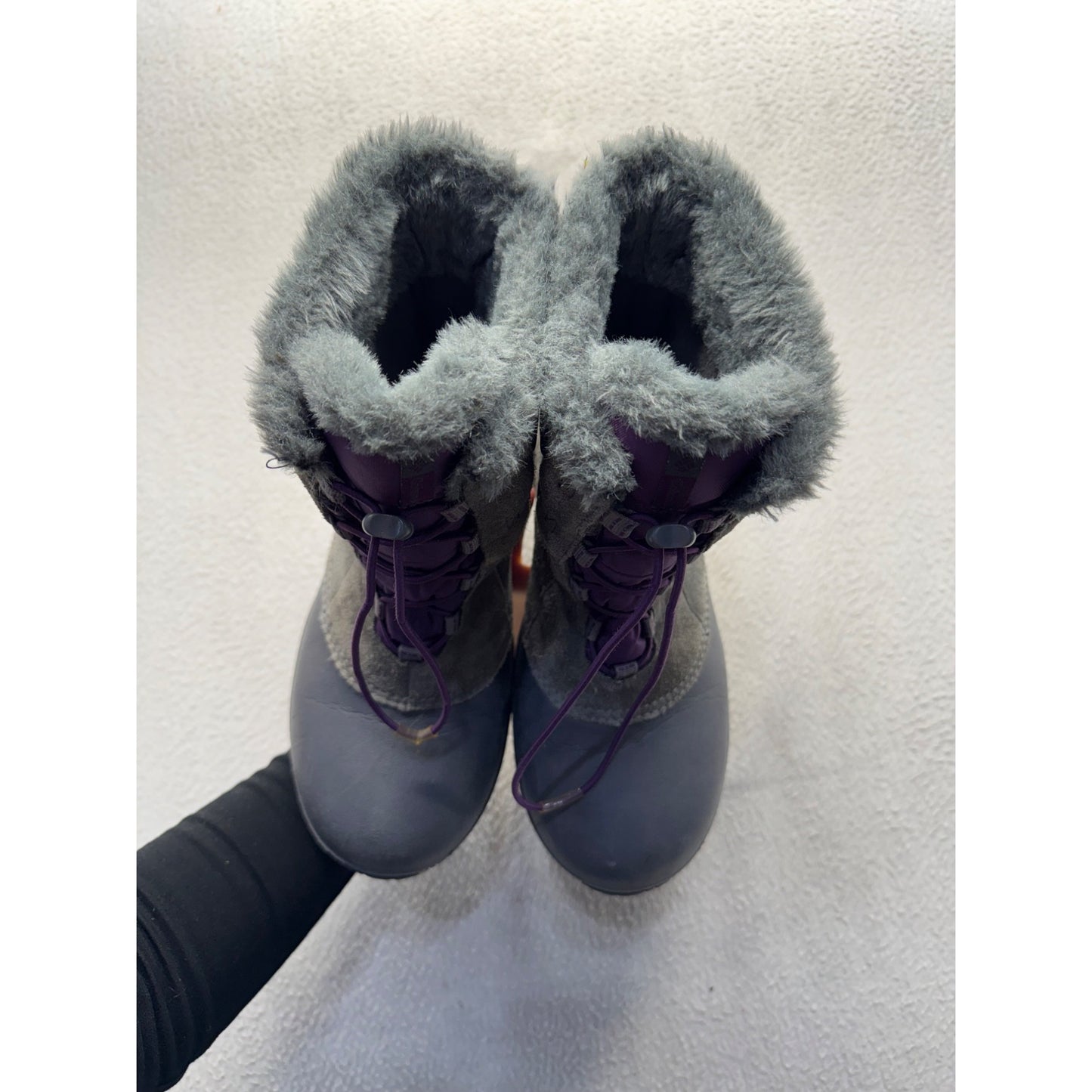 Columbia Waterproof Insulated Winter Boots With Faux Fur & Quilted Size 7 #139B