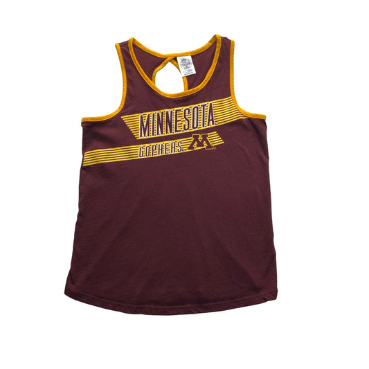 Minnesota Gophers Youth Tank Top Maroon & Gold Racerback #7182
