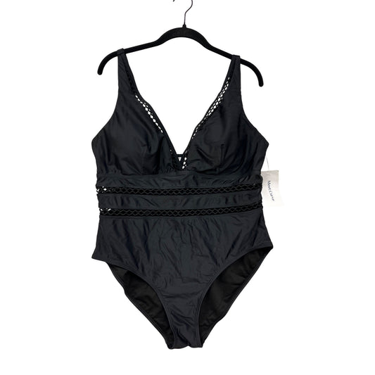 Black One-Piece Swimsuit 2XL By Meet.Curve #8776
