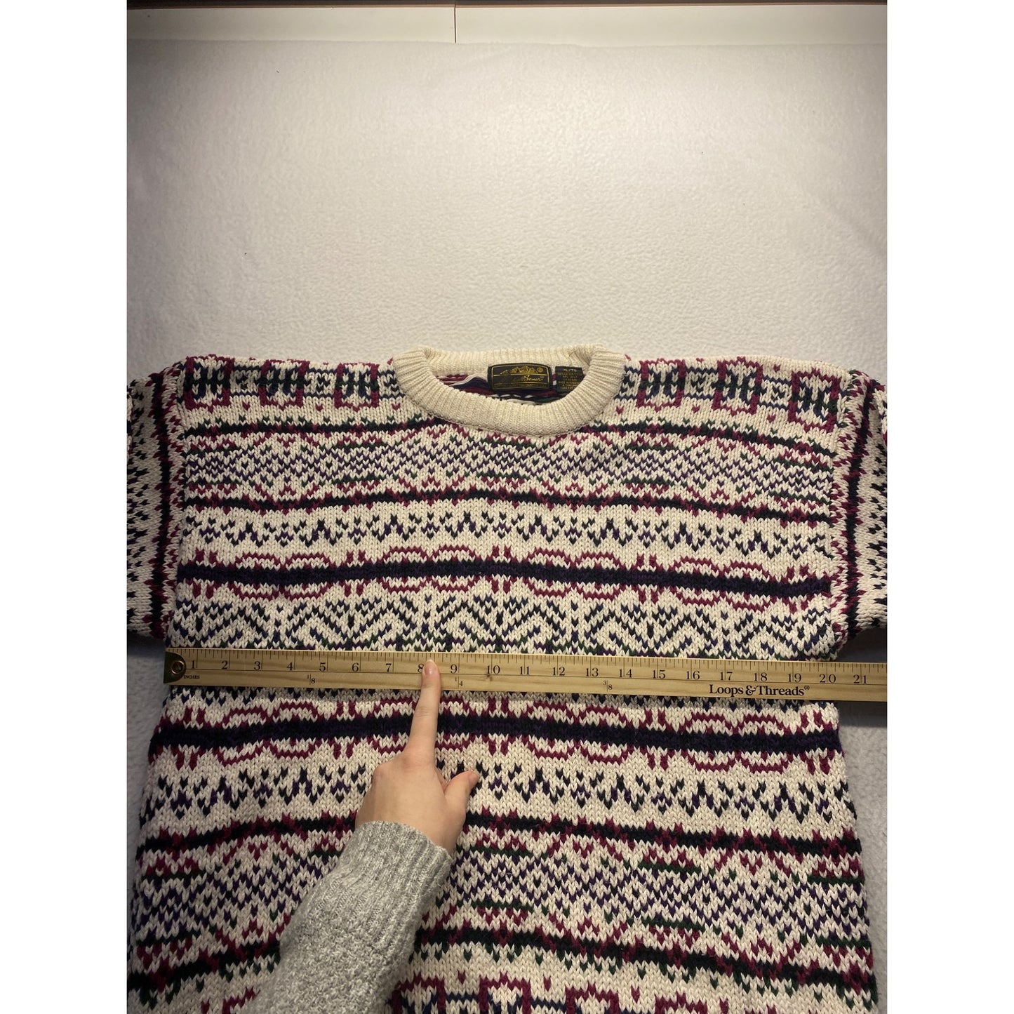 Vintage men’s  Eddie Bauer 100% Cotton knit sweater #7070