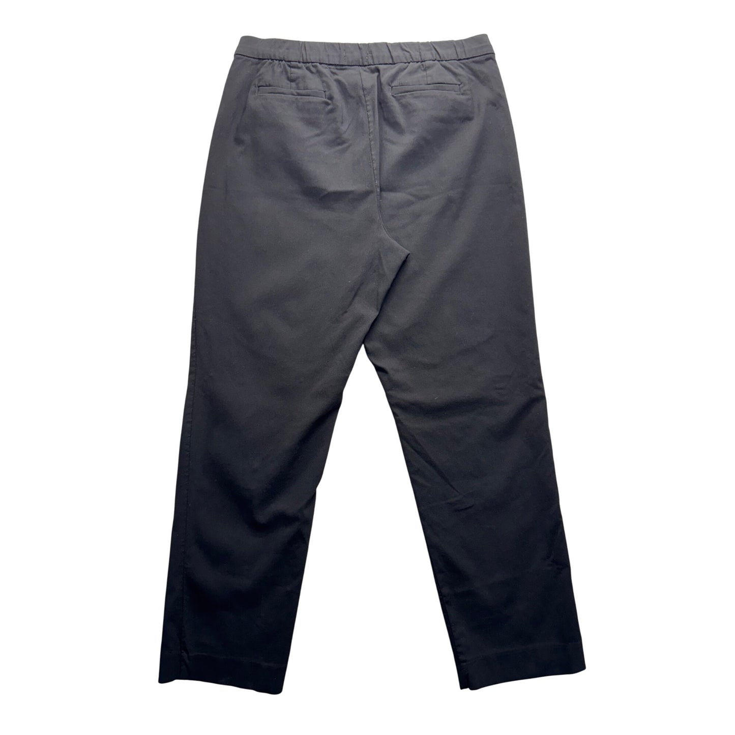 Calvin Klein Black Trousers Size 12 With Side Zipper & Pockets #166B