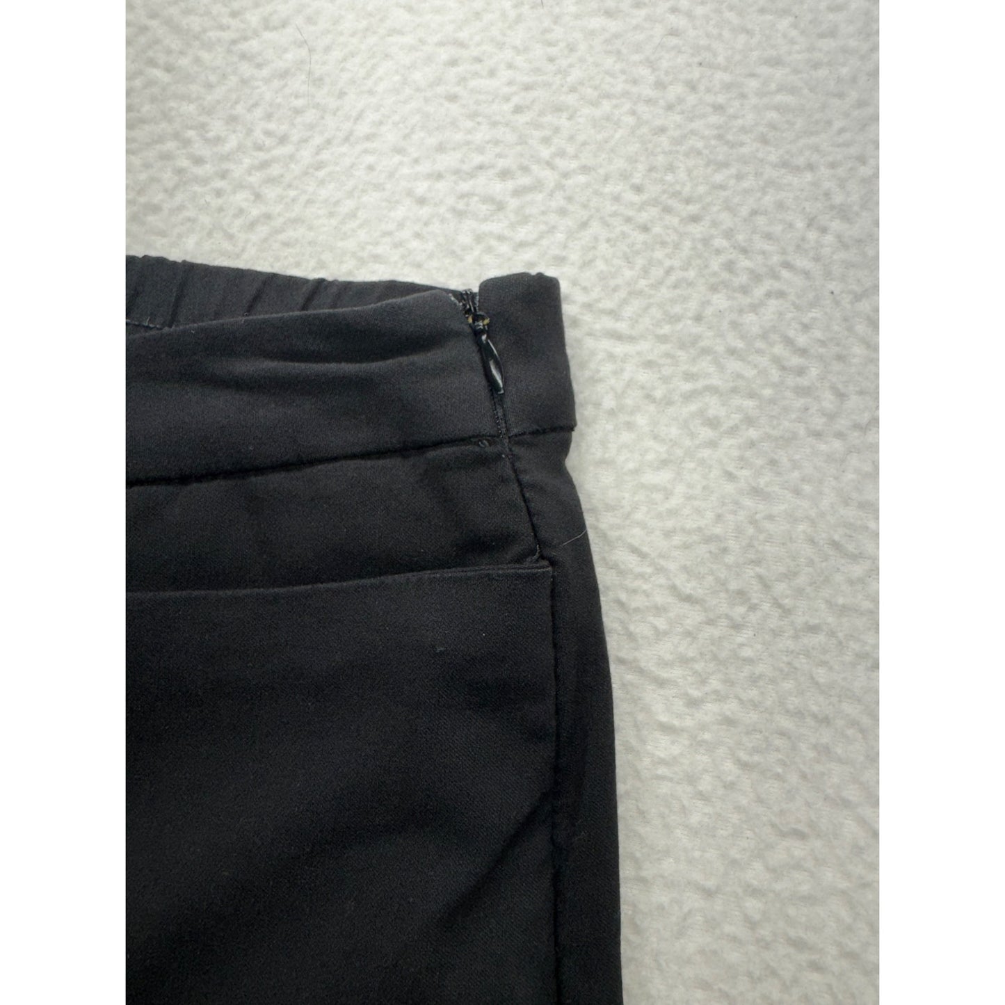 Calvin Klein Black Trousers Size 12 With Side Zipper & Pockets #166B