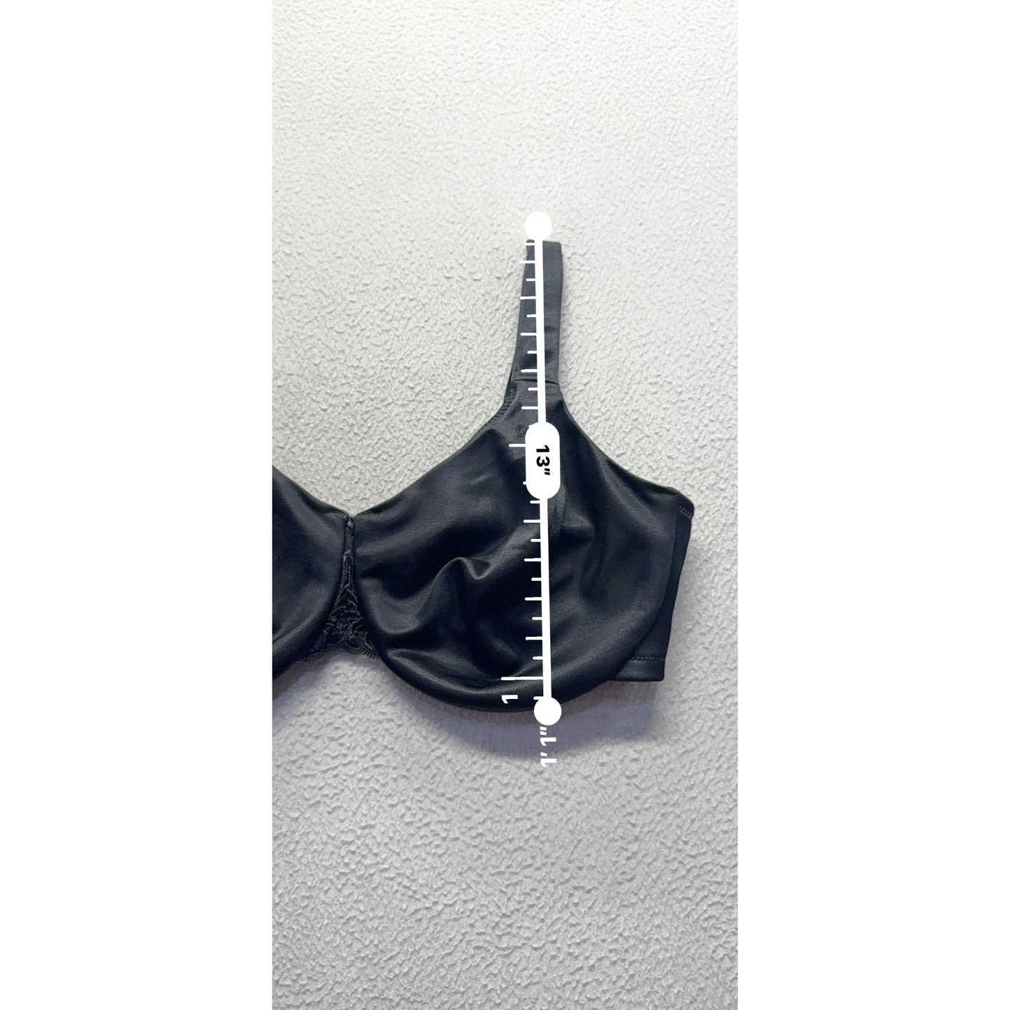 Soma Sensuous Sides Minimizer Bra 40DDD Black Underwire Adjustable Straps #332B