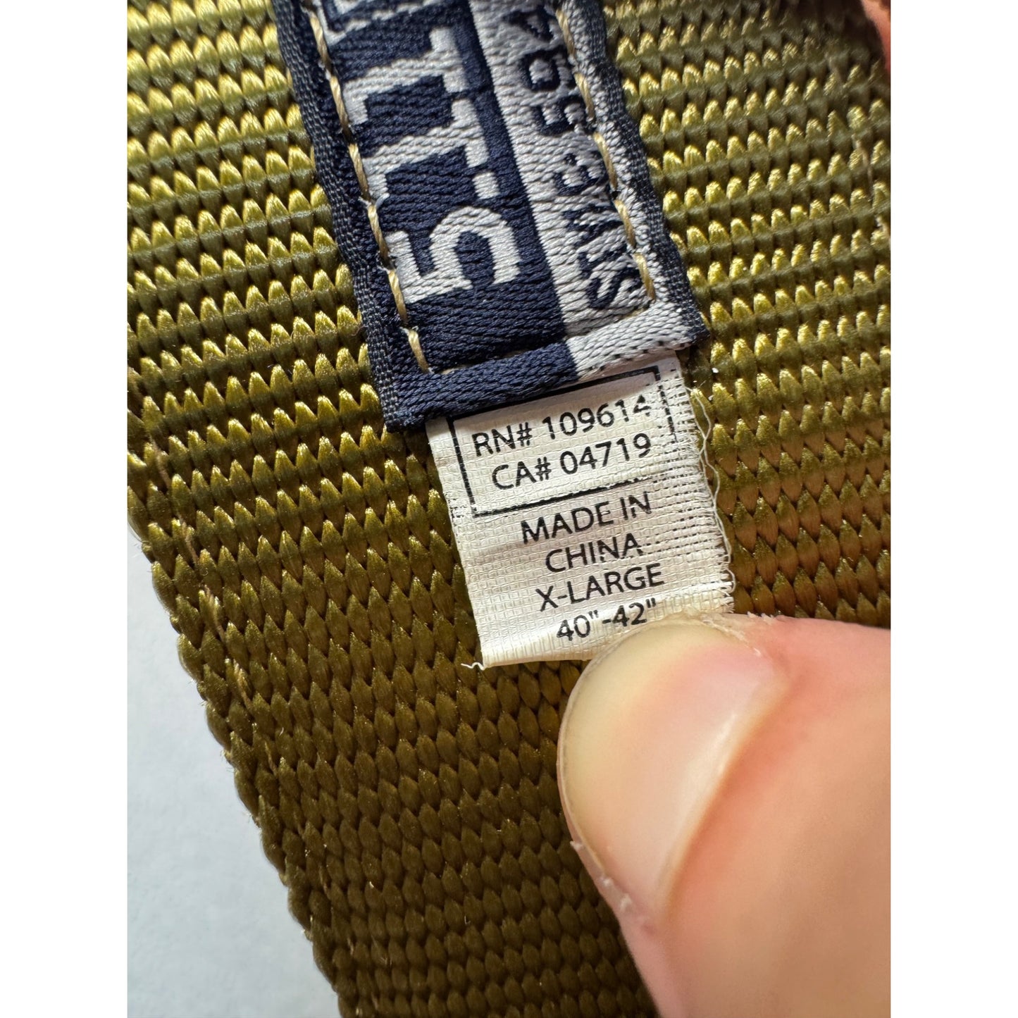 5.11 Tactical Series X-Large Olive Green Nylon Belt #126B