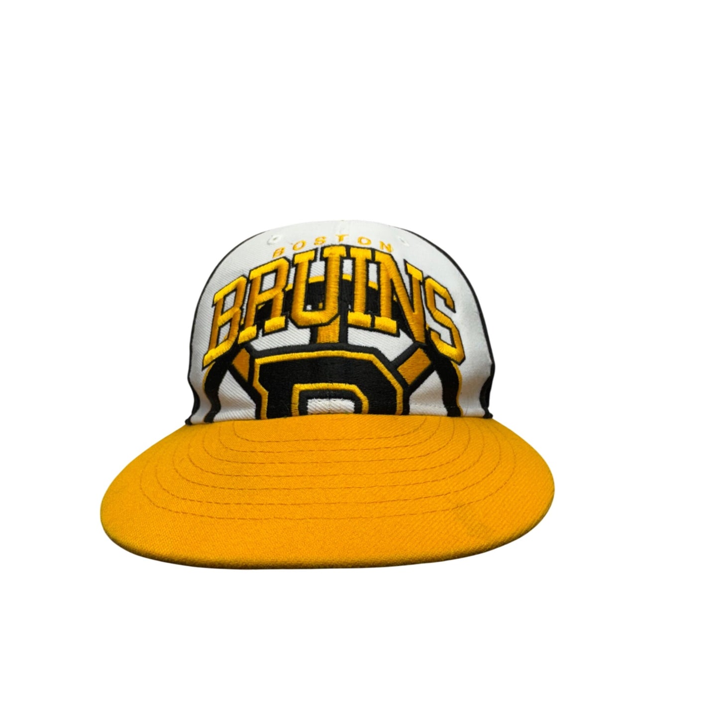 Boston Bruins Snapback Hat Embroidered Logo Black Yellow #32B