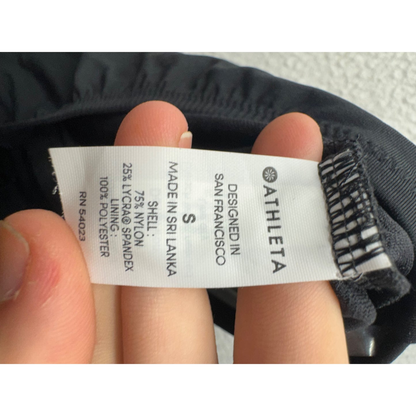 Athleta Colorblock Cutout Swimsuit S Purple/Black #9311