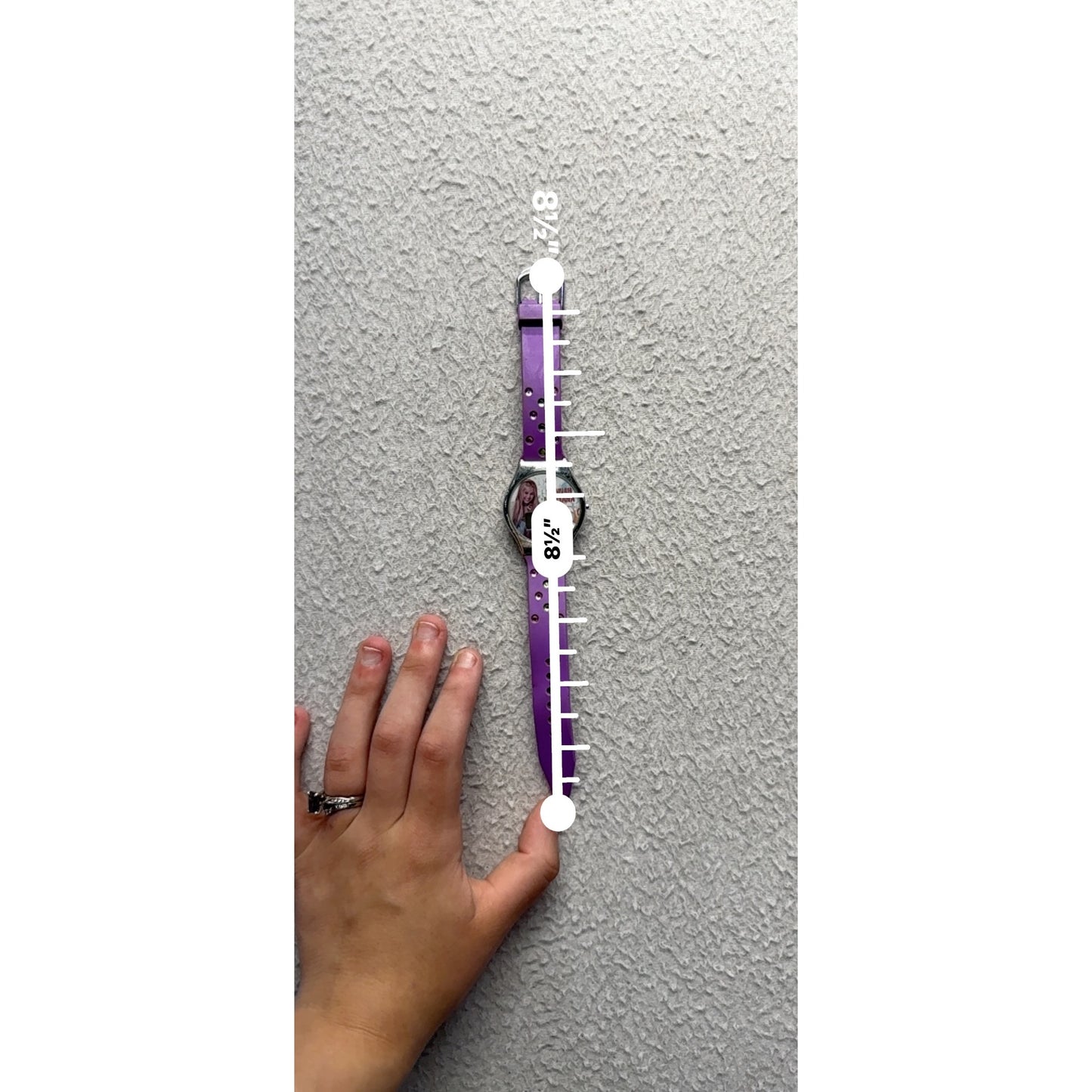 Disney Hannah Montana Digital Watch Purple Band Girls Accessory Collectible #9945