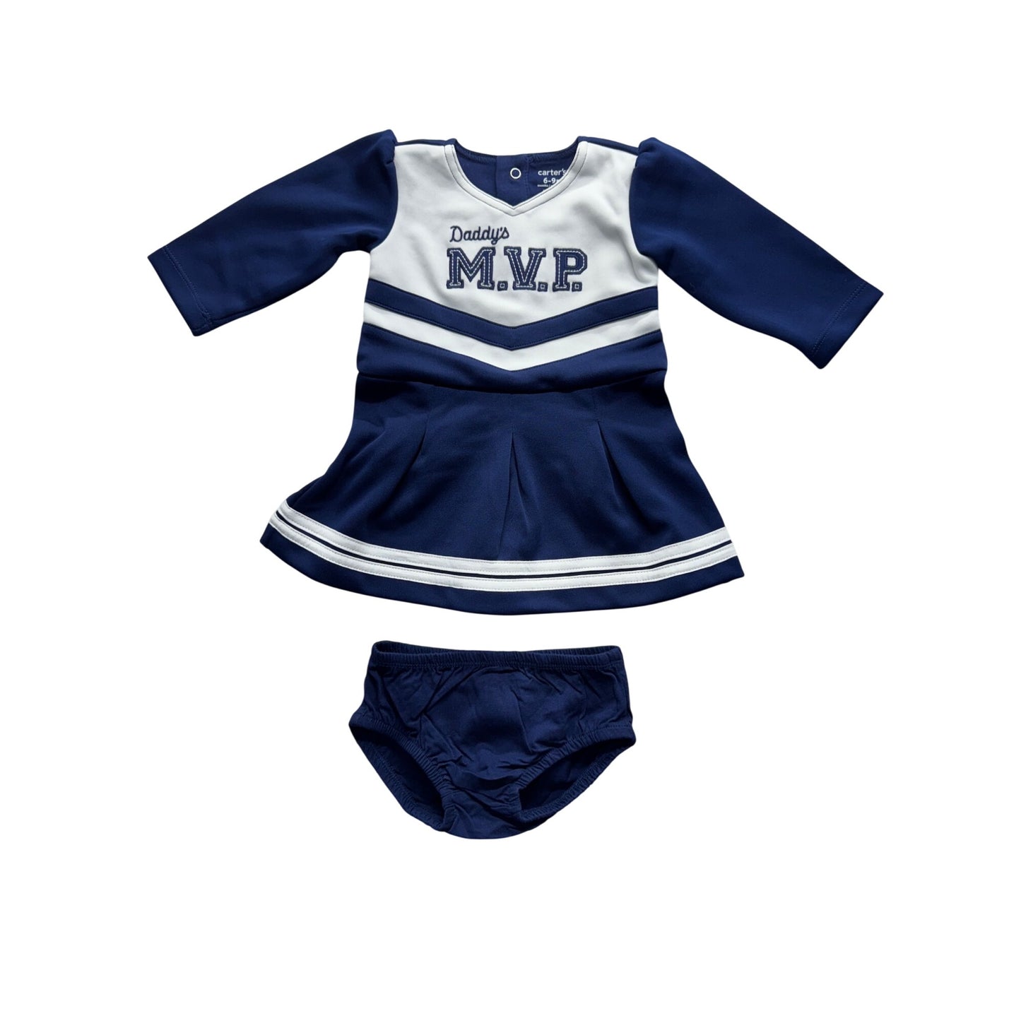 Daddys MVP Baby Cheerleader Outfit 6-9M Carters 2-Piece Set 24B