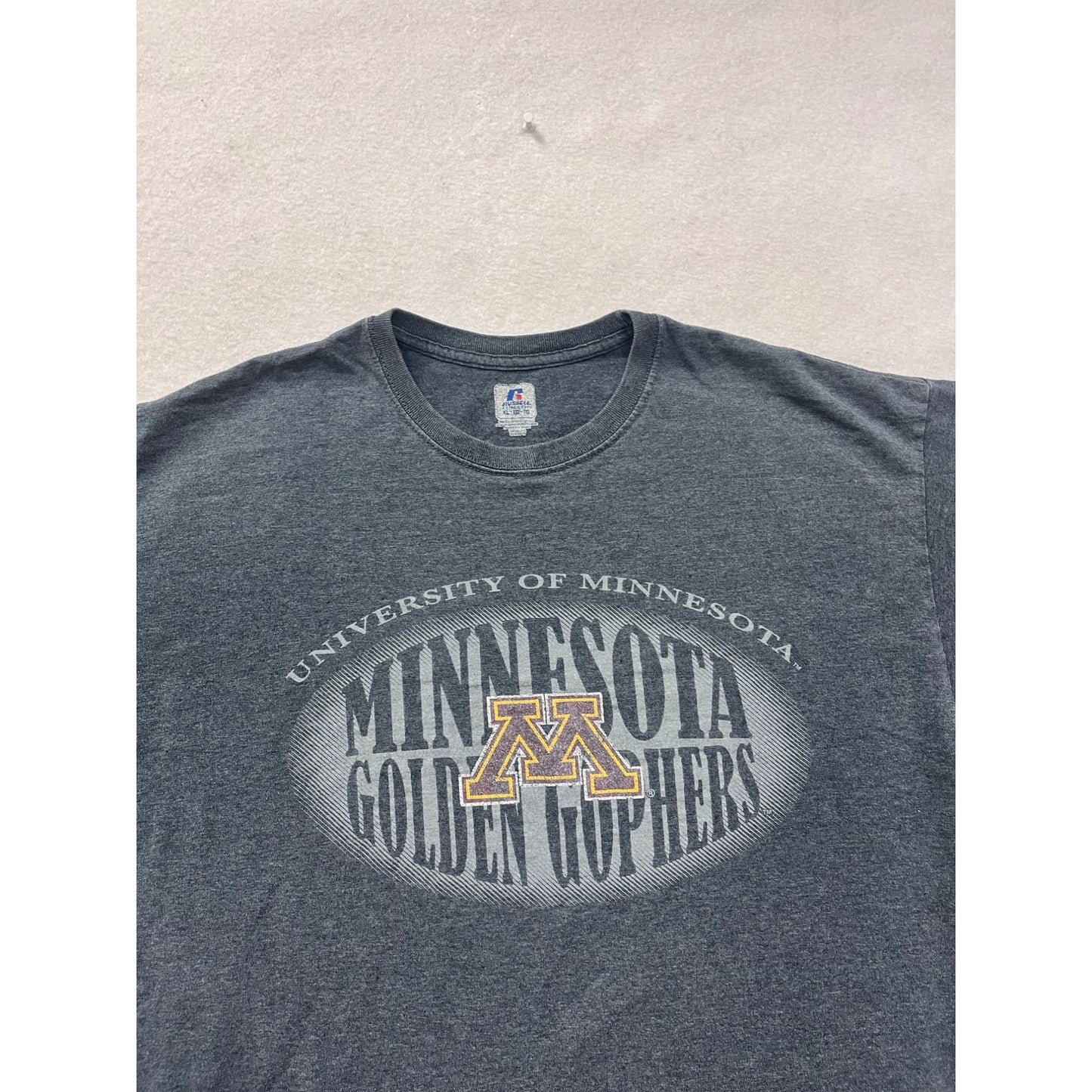 University Of Minnesota Golden Gophers Russell Athletic T-Shirt Men’s XL #8792