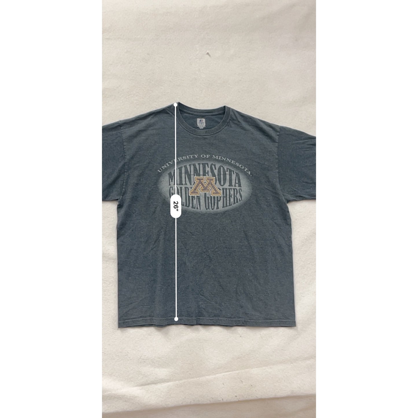 University Of Minnesota Golden Gophers Russell Athletic T-Shirt Men’s XL #8792