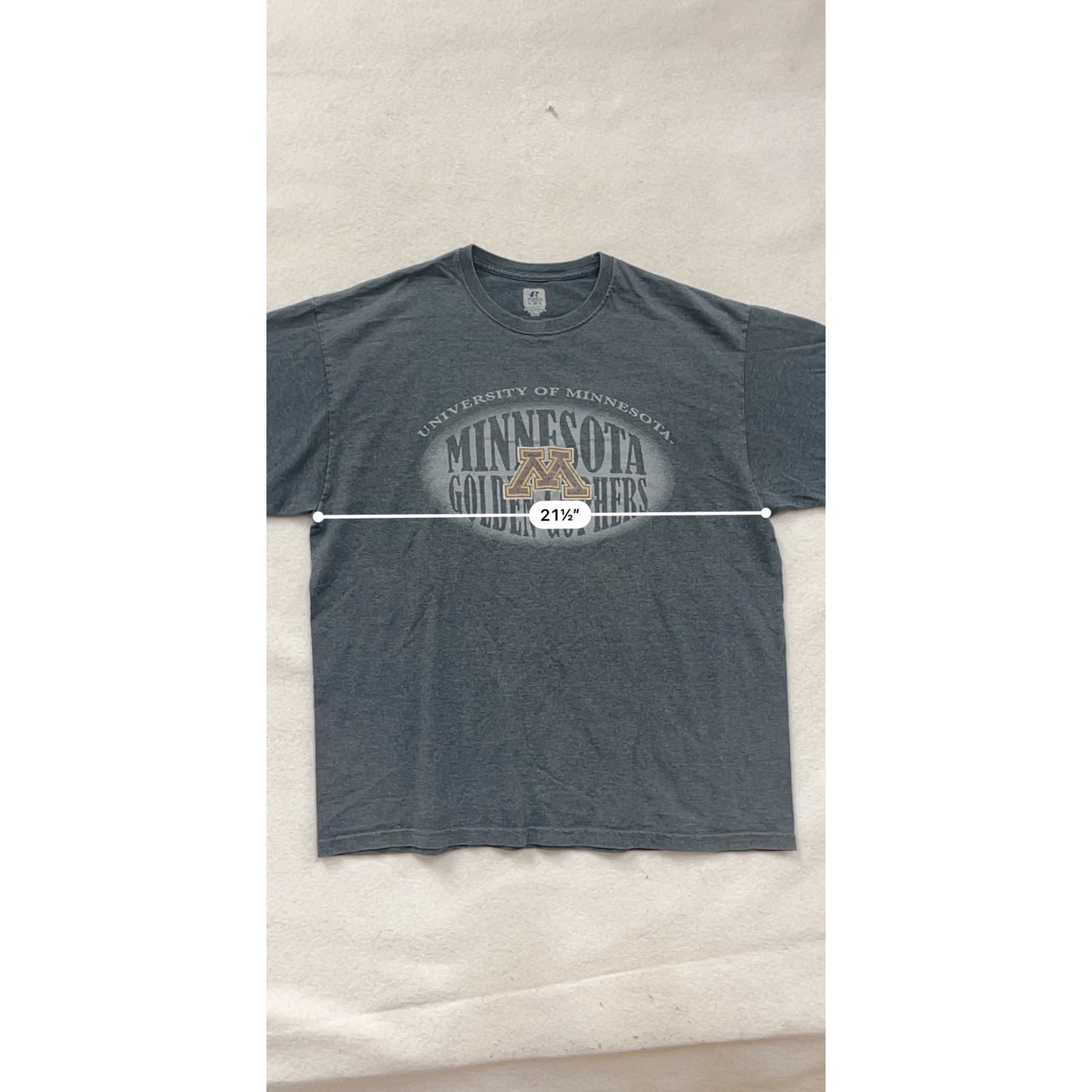 University Of Minnesota Golden Gophers Russell Athletic T-Shirt Men’s XL #8792