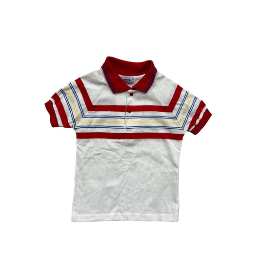 Vintage OshKosh BGosh Boys Stripe Polo Shirt Size 4T #923A
