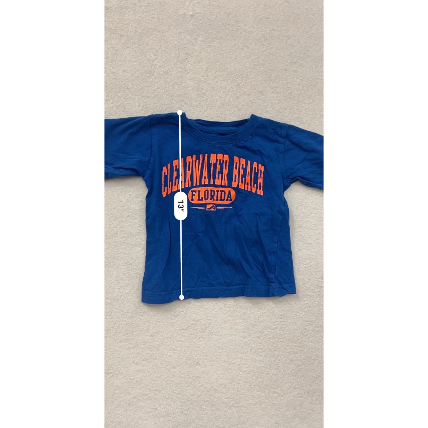 Clearwater Beach Florid Blue T-Shirt 2T #8513