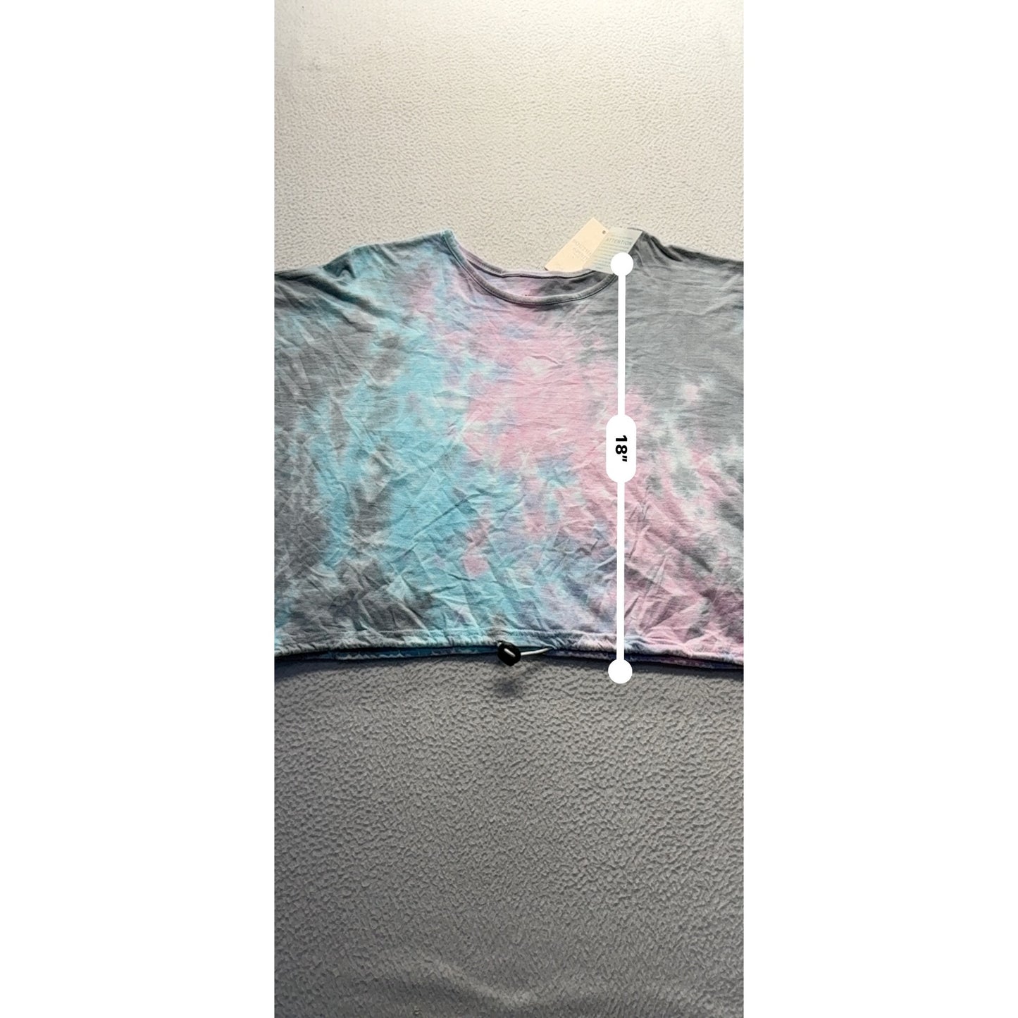 Tie-Dye Cropped Long Sleeve Shirt S Southern Spirit #9074