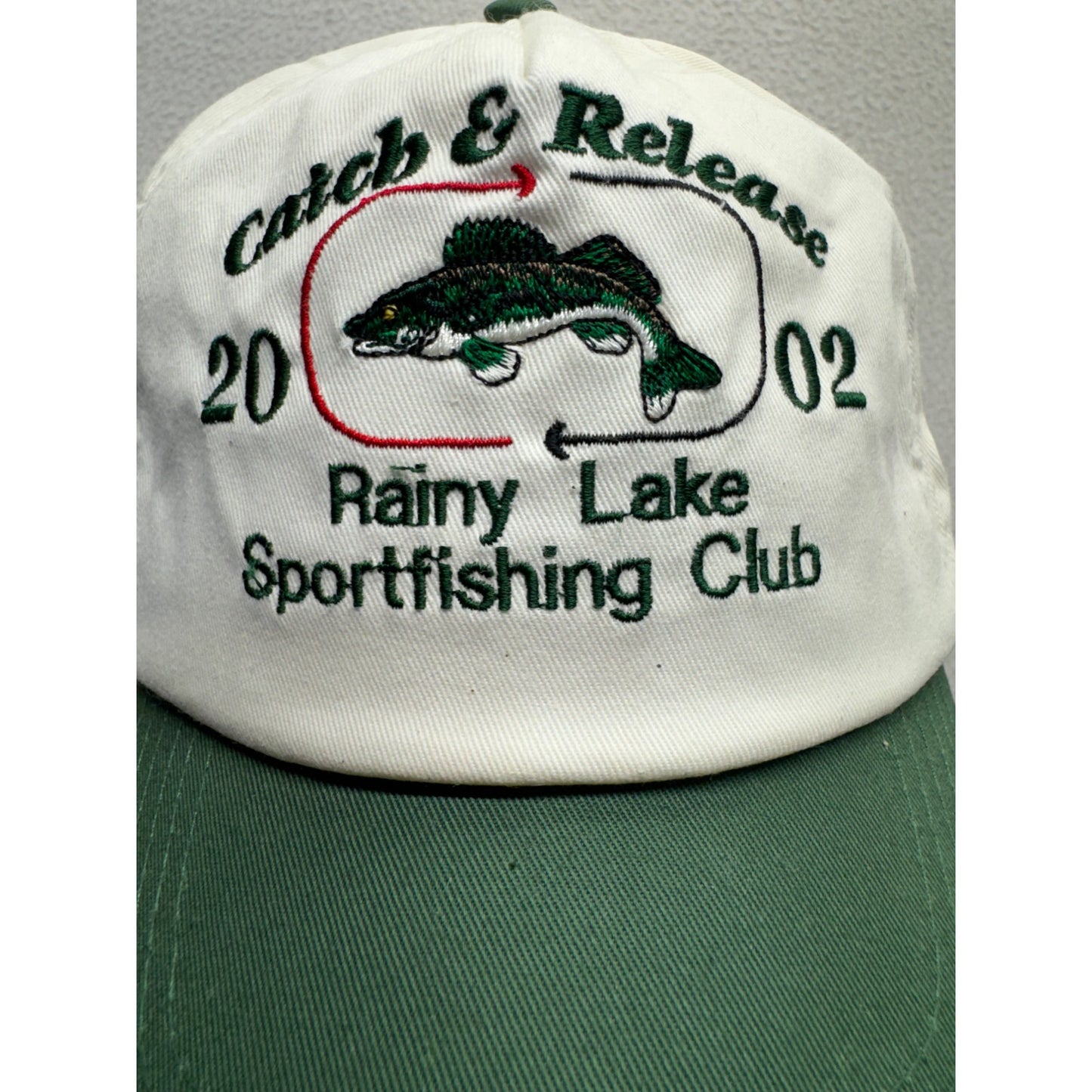 Catch & Release Rainy Lake Sportfishing Club 2002 Hat #36B
