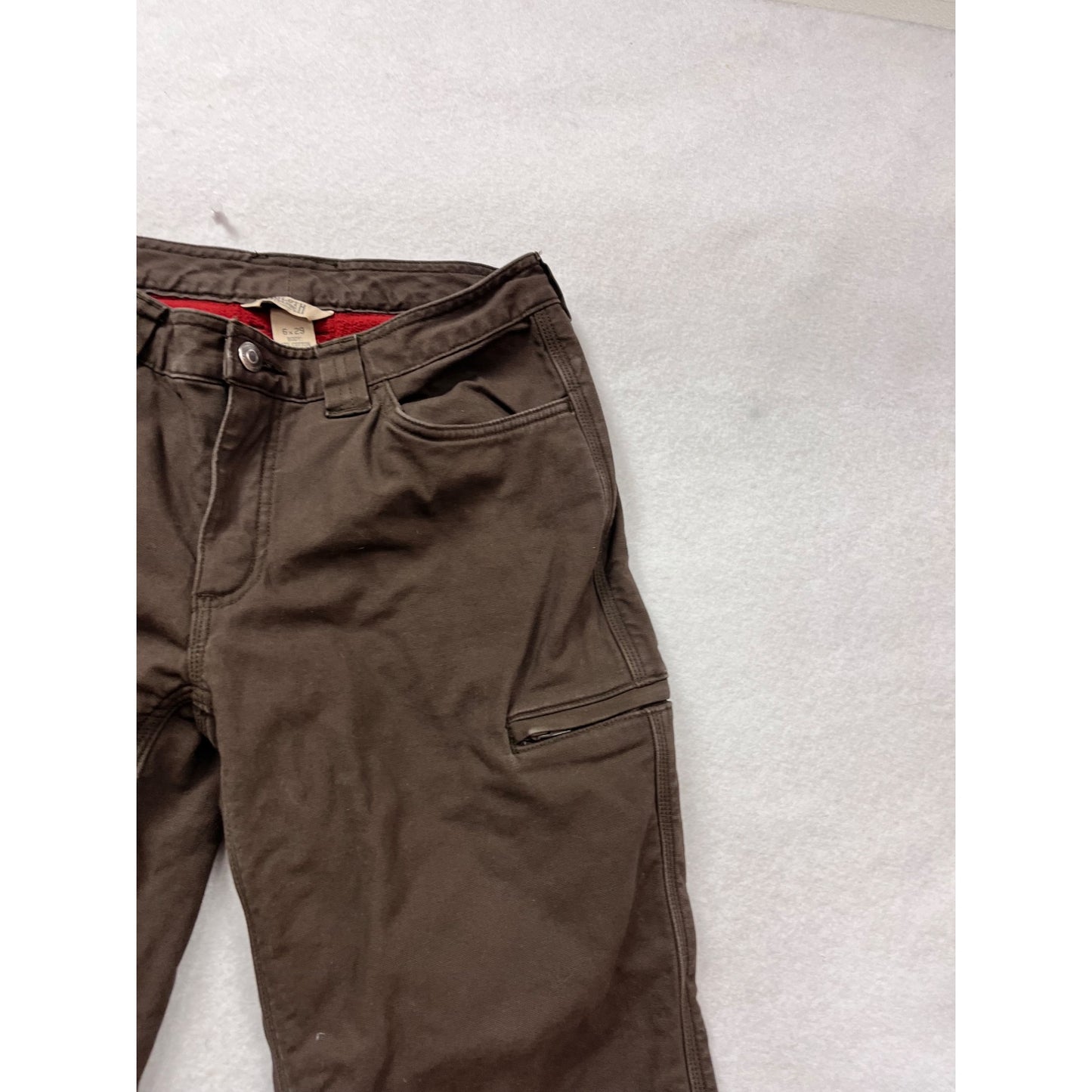 Duluth Trading Co. Brown Fleece Lined Pants 6x29 #143A