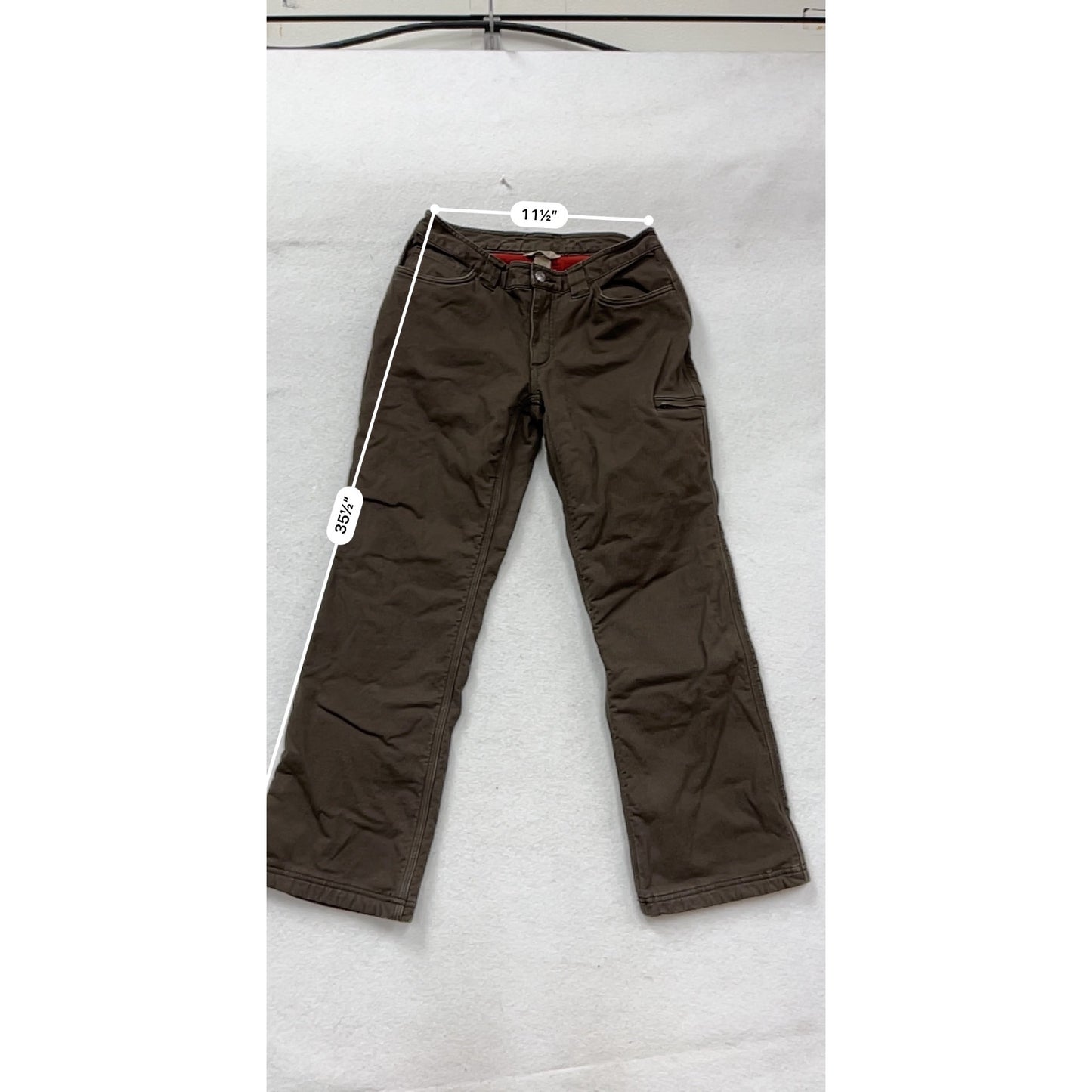 Duluth Trading Co. Brown Fleece Lined Pants 6x29 #143A