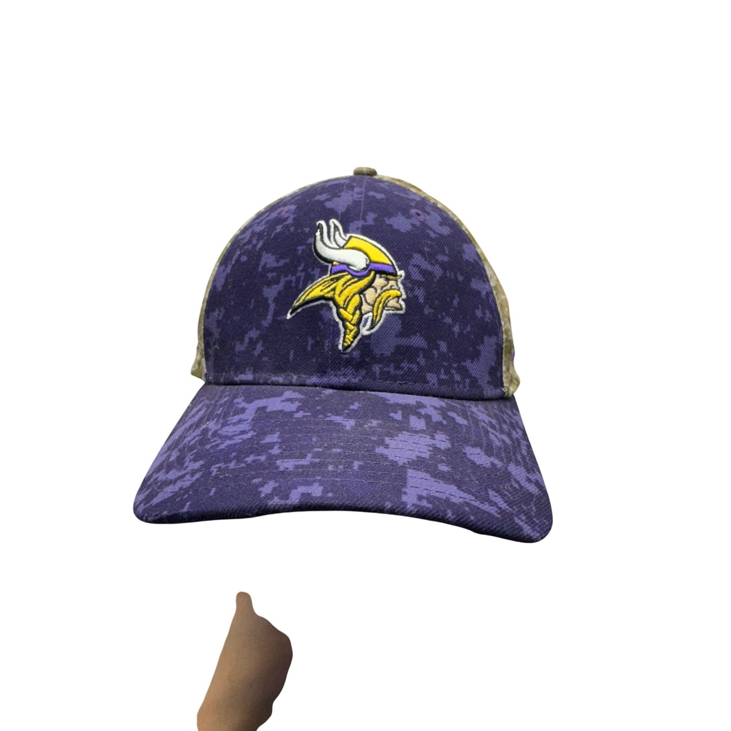 Minnesota Vikings NFL Salute To Service Camouflage Purple Snapback Hat #9675