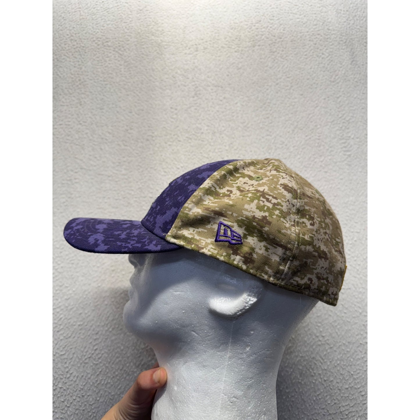 Minnesota Vikings NFL Salute To Service Camouflage Purple Snapback Hat #9675