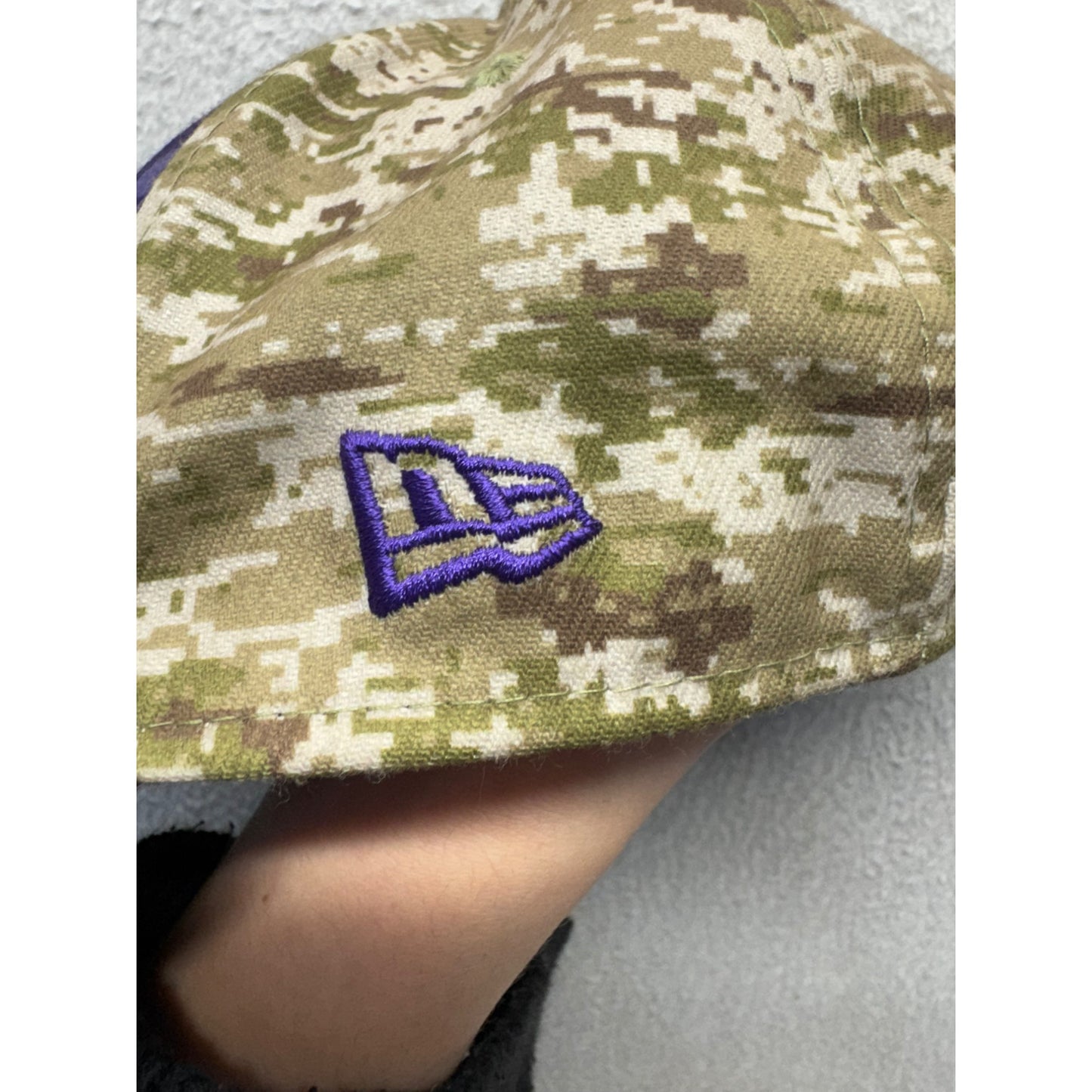Minnesota Vikings NFL Salute To Service Camouflage Purple Snapback Hat #9675