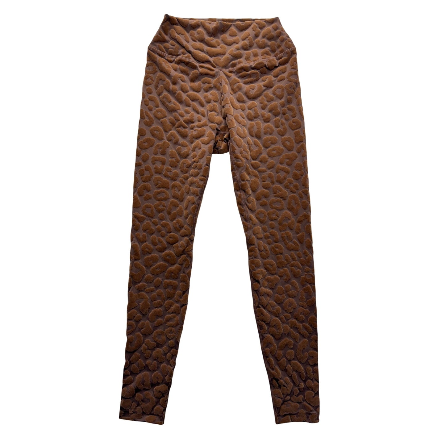 Balance Athletica Leopard Print Leggings M Brown Nylon/Spandex #249B