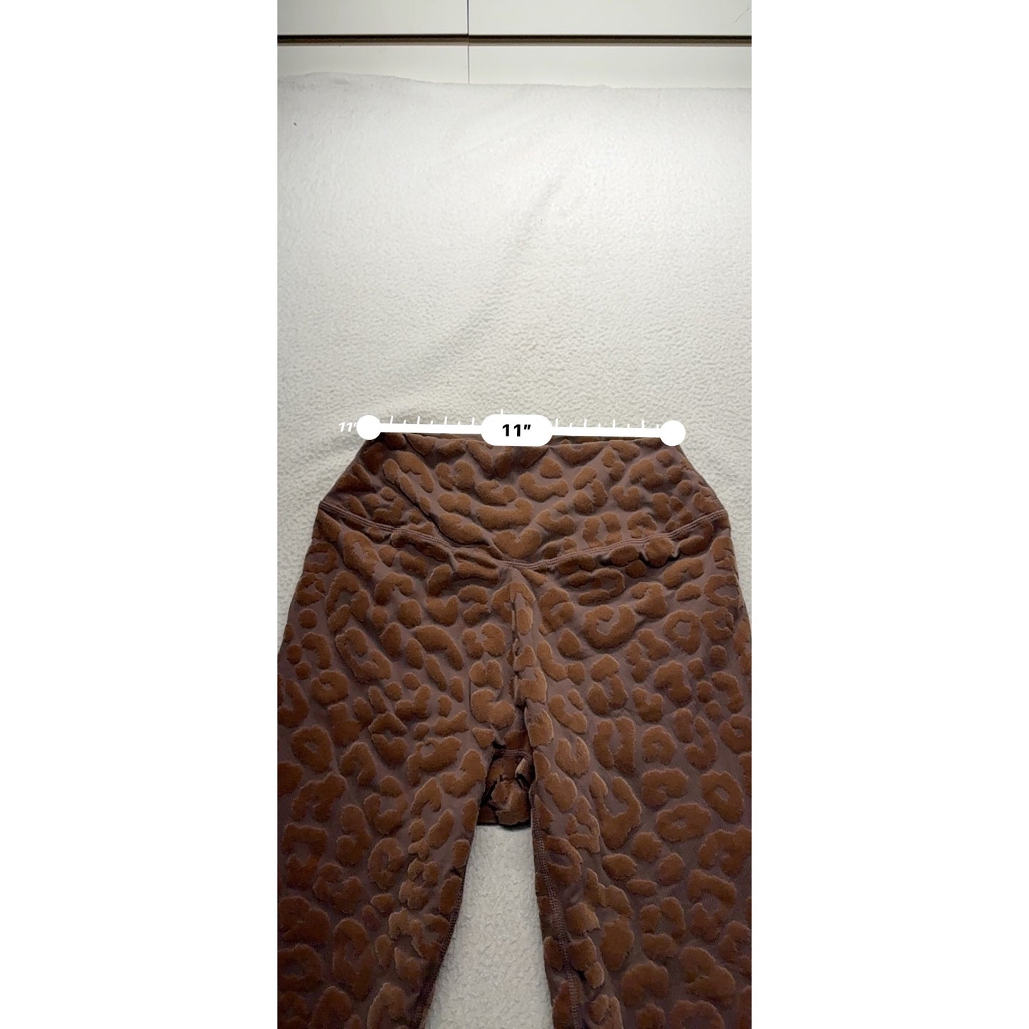 Balance Athletica Leopard Print Leggings M Brown Nylon/Spandex #249B