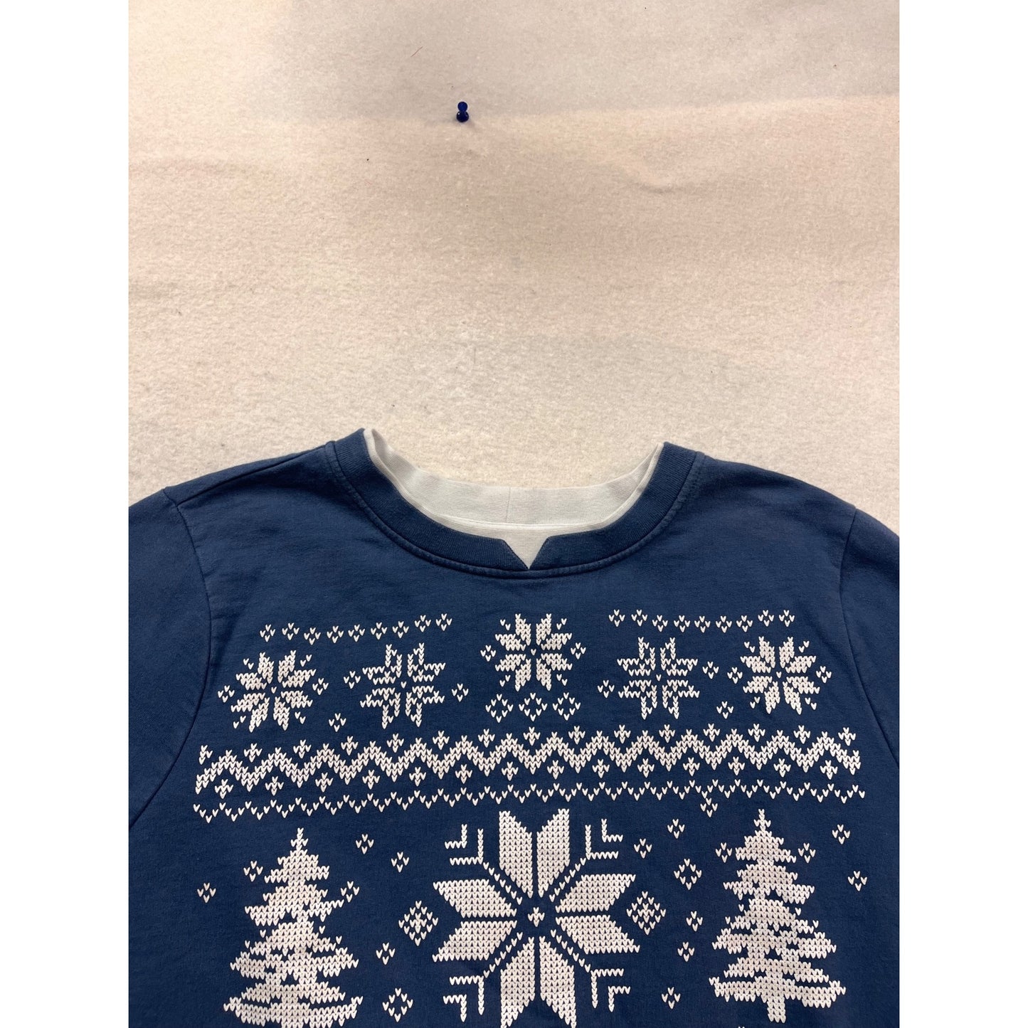 Breckenridge Large Blue Christmas Sweater #994A