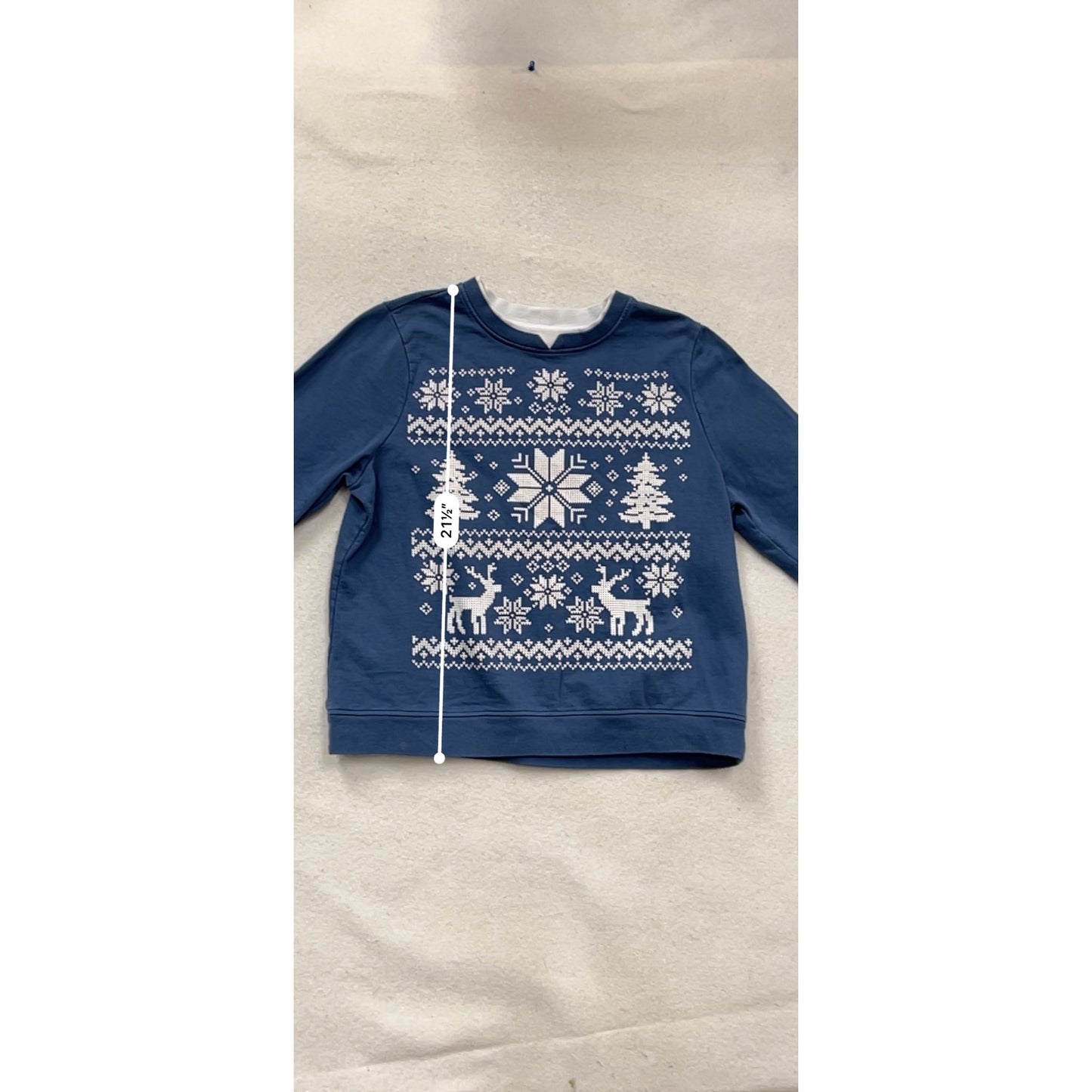 Breckenridge Large Blue Christmas Sweater #994A