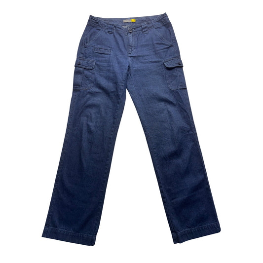 Cabelas Womens Blue Denim Cargo Pants Size 4 With Multiple Pockets #7830