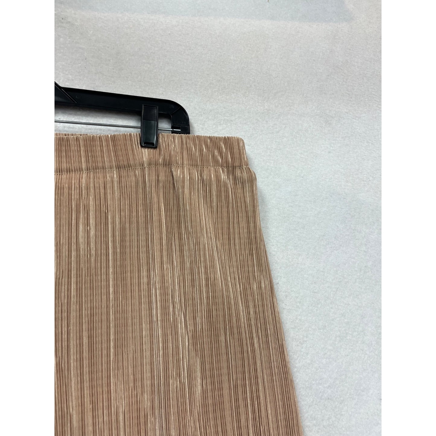 Anne Klein XL Beige Pleated Wide-Leg Pants #160C