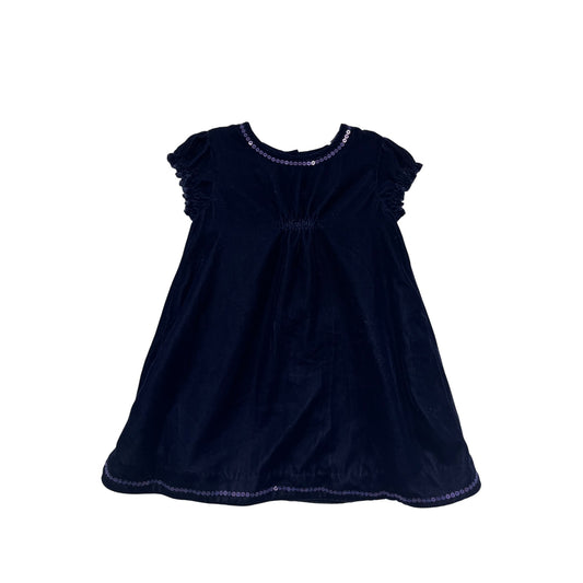 Marks & Spencer Autograph Baby Girl Velvet  9-12 Months Polyester Soft A-Line Dress #6303