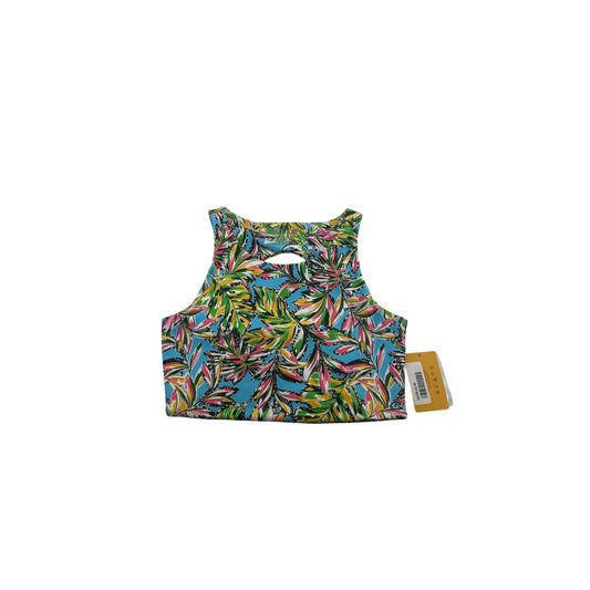 Becca By Rebecca Virtue Tropical Print Racerback Crop Top #6319