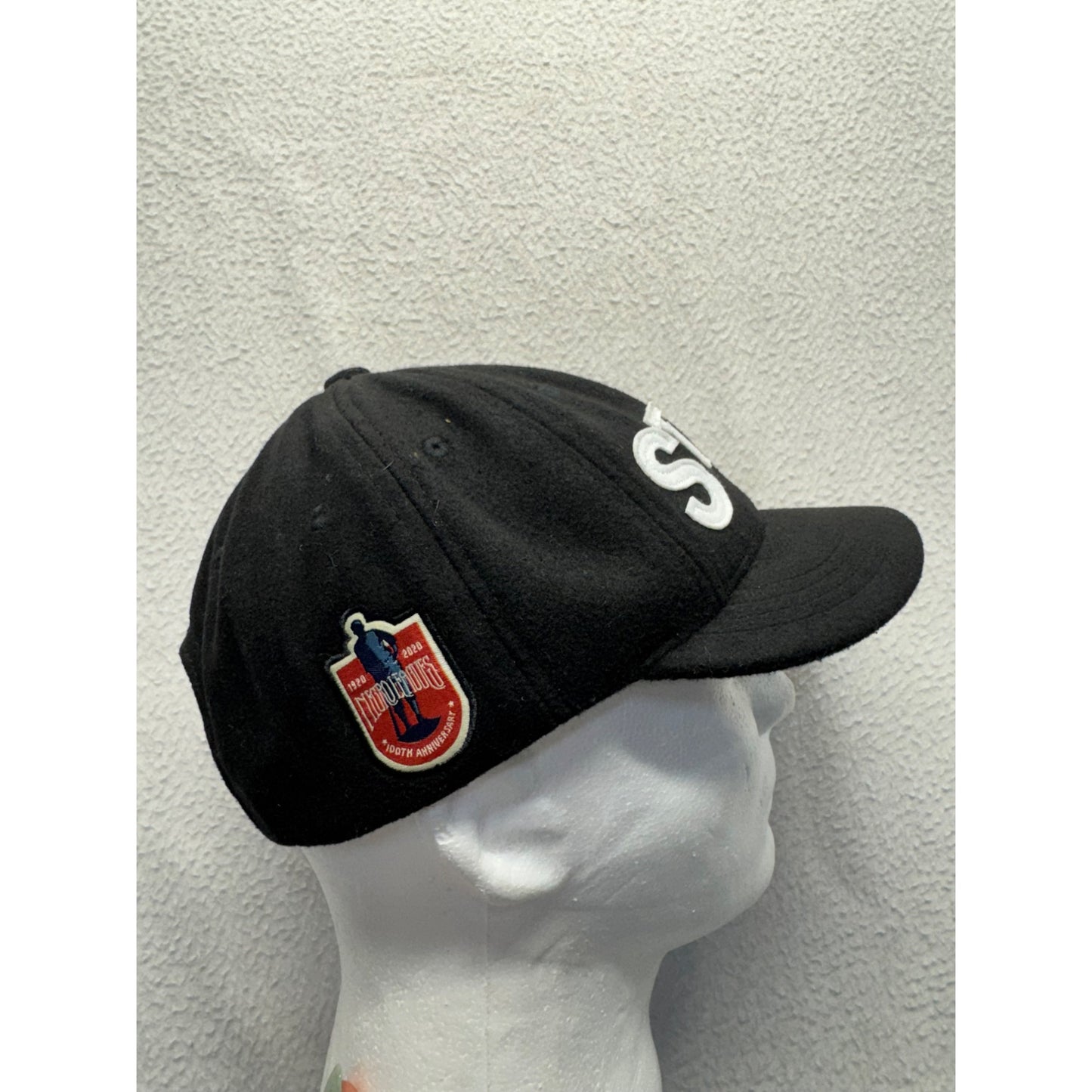 STPG Black Baseball Cap Metropolitans 100th Anniversary 100% Polyester #7864