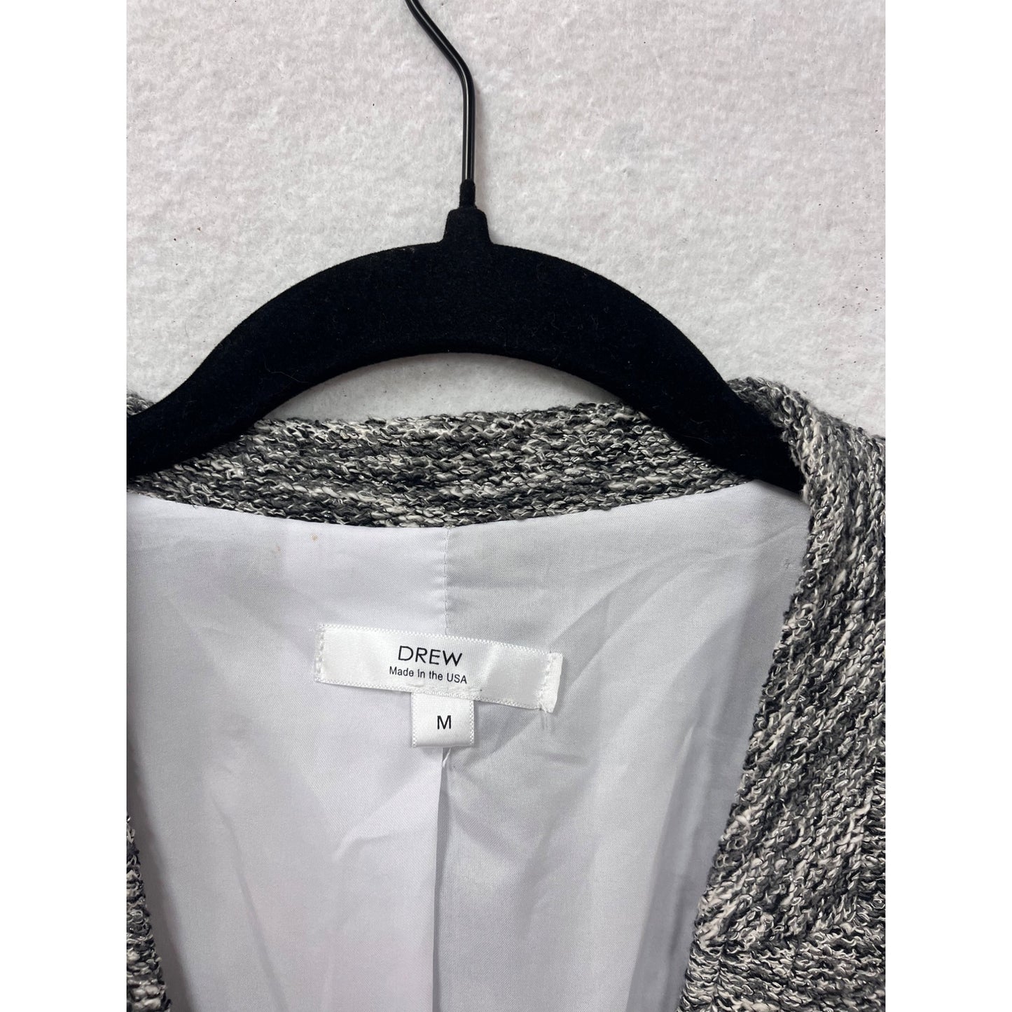 Medium Drew Textured Open-Front Blazer Jacket #8675