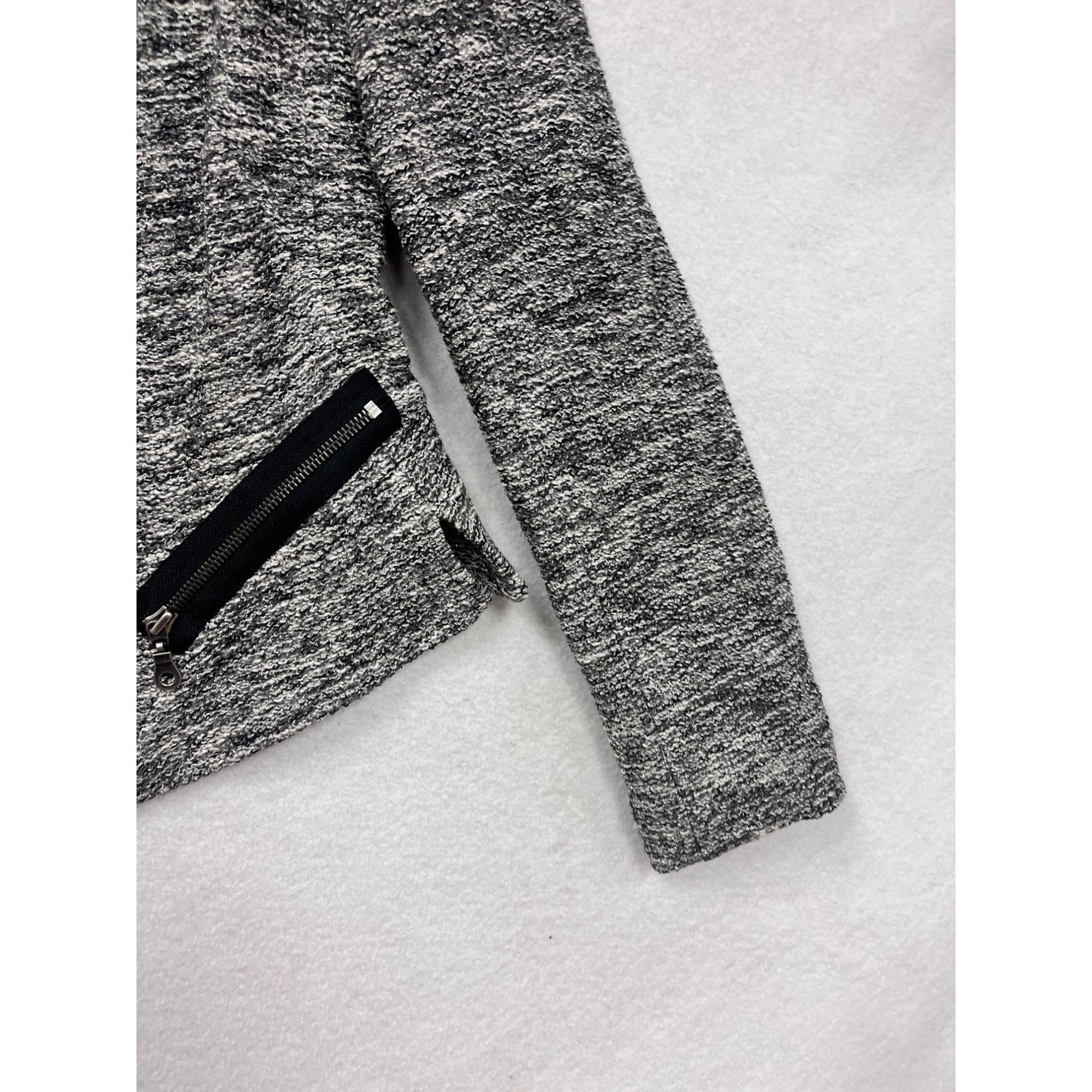 Medium Drew Textured Open-Front Blazer Jacket #8675