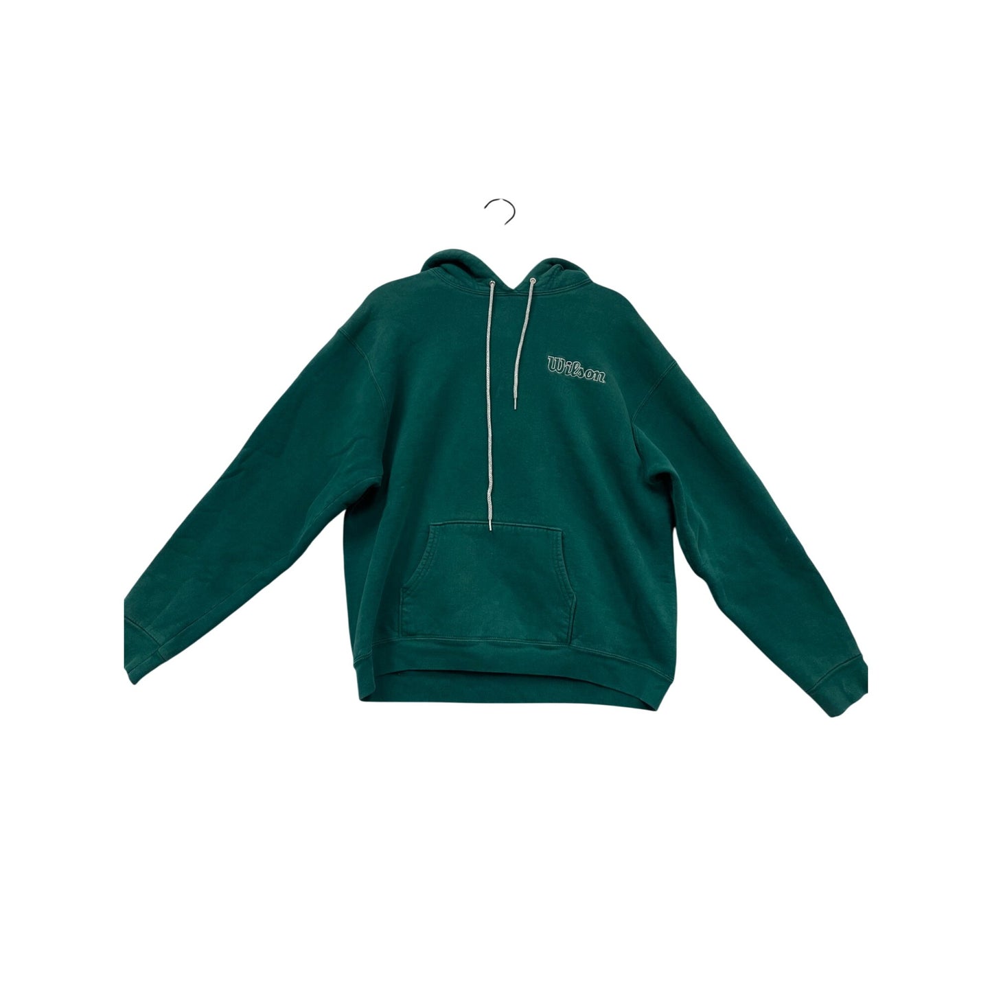 Wilson Green Hoodie Sweatshirt L #158A