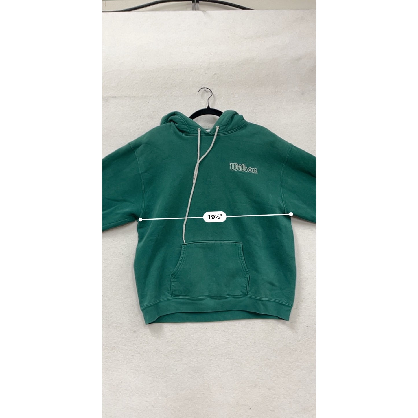 Wilson Green Hoodie Sweatshirt L #158A