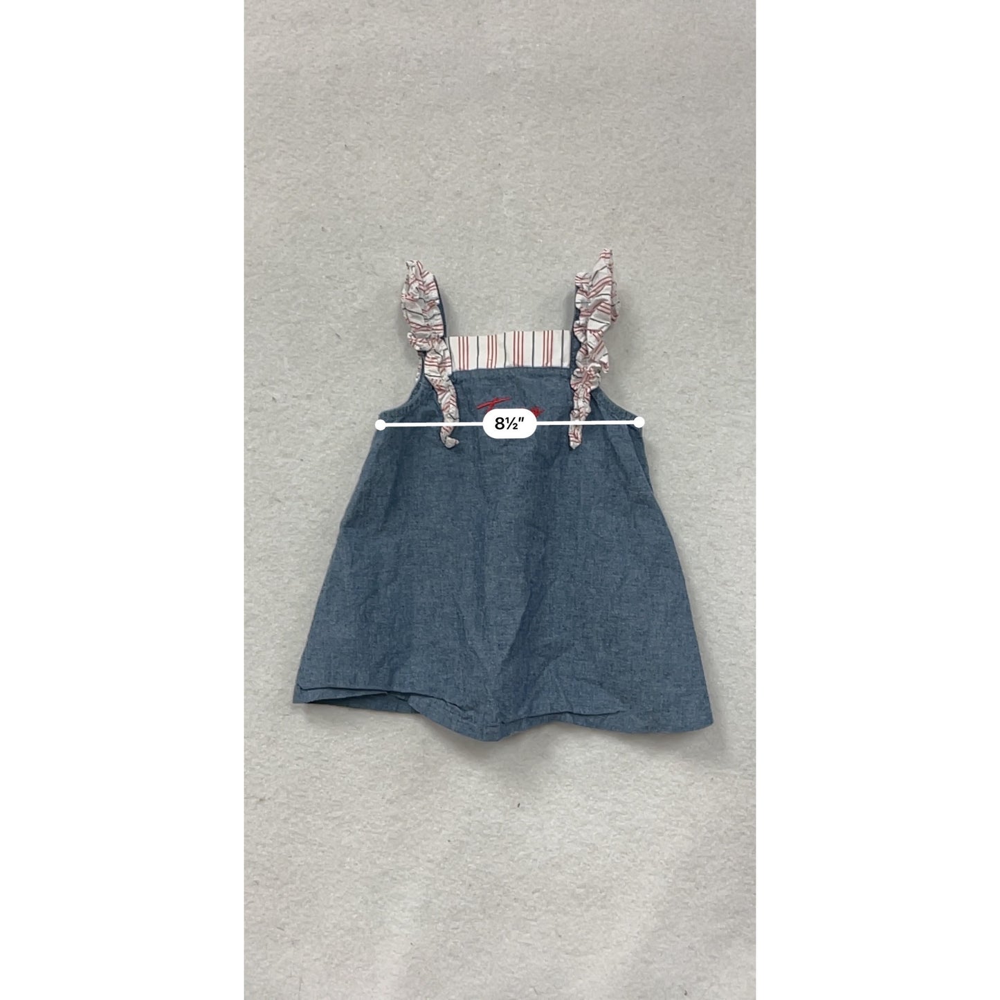 Tommy Hilfiger 24M Denim Ruffle Strap Dress #8467