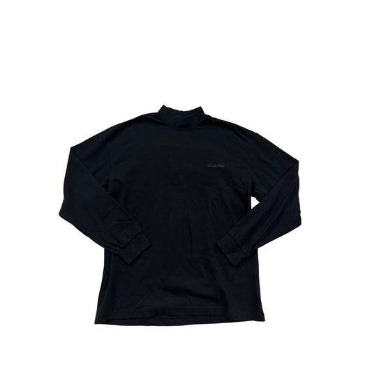 Columbia Black Mock Neck Long Sleeve Shirt L #935A