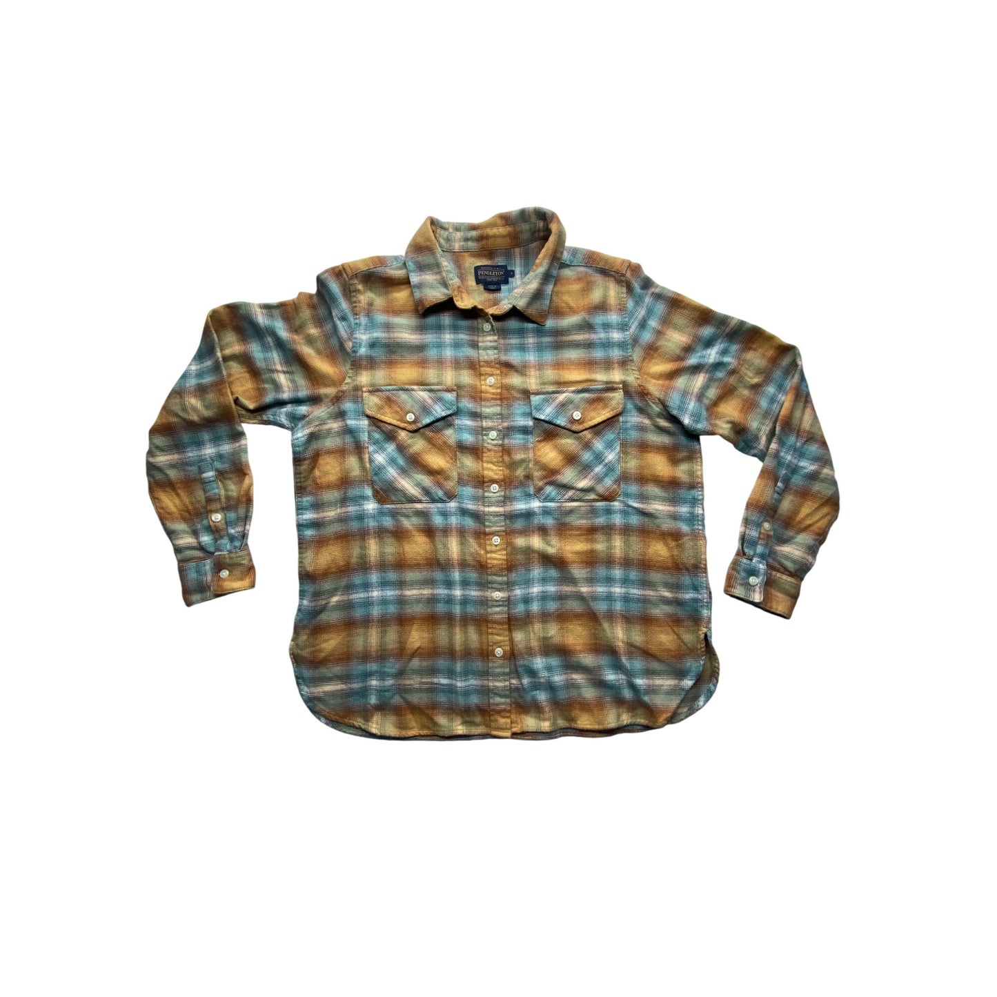 Pendleton Womens Plaid Flannel Shirt #5883