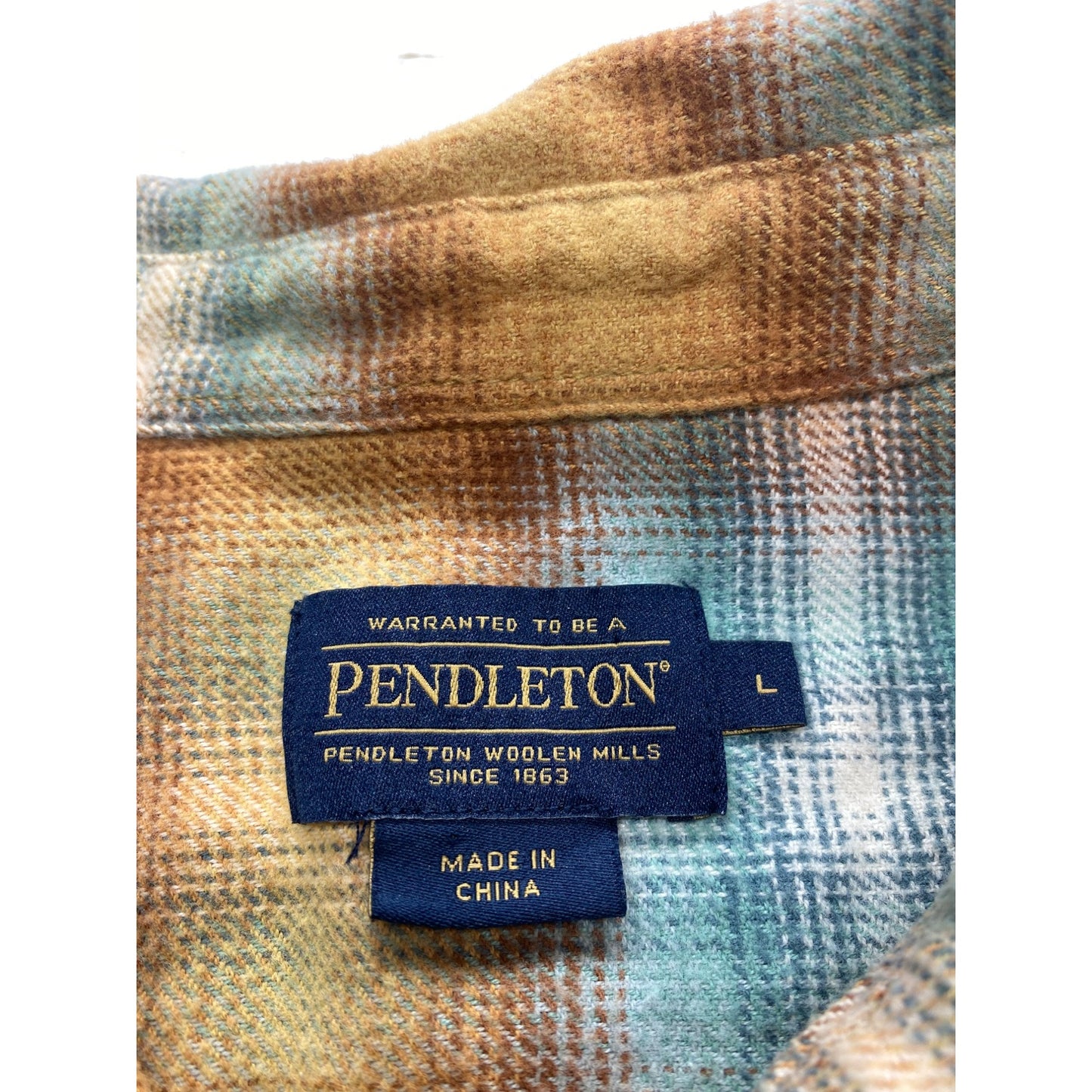 Pendleton Womens Plaid Flannel Shirt #5883
